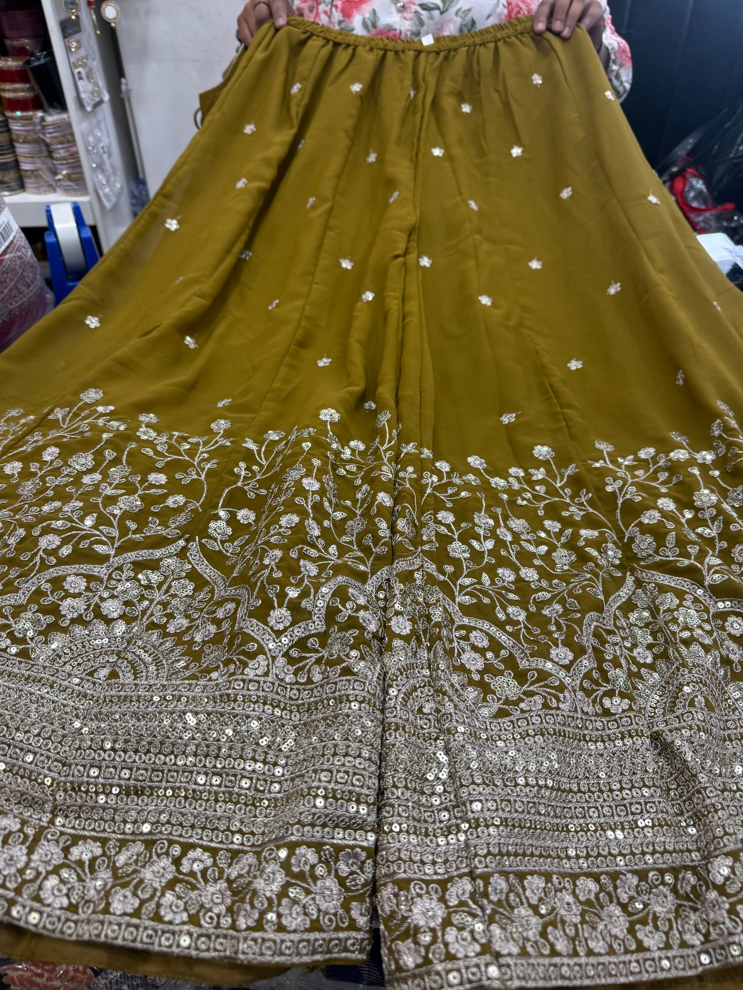 Beautiful designer plazo suit
