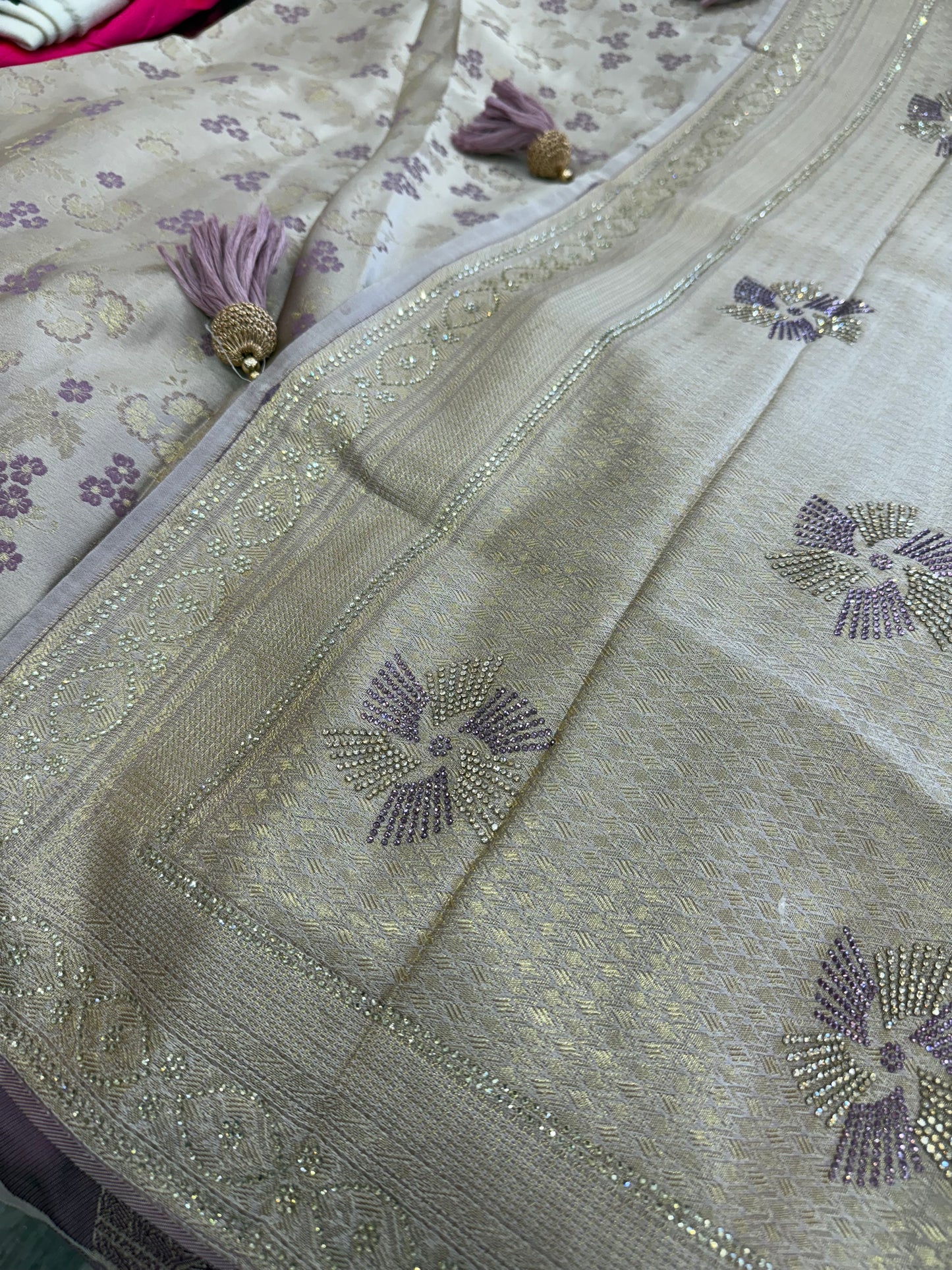 Beautiful designer silk saree