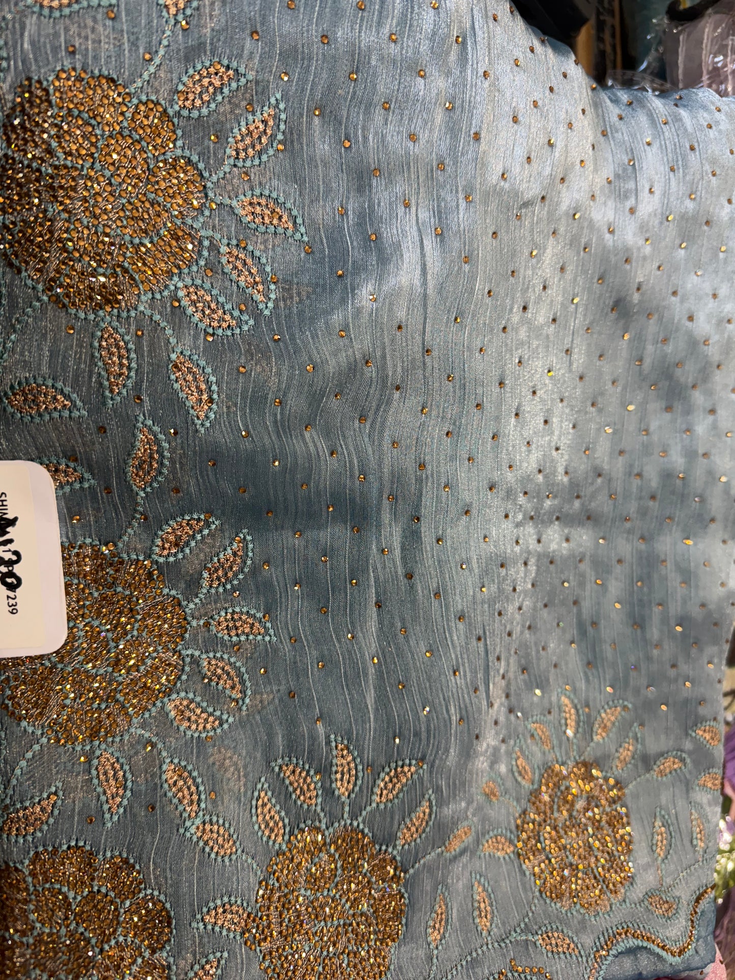 Beautiful designer fully embroidery saree