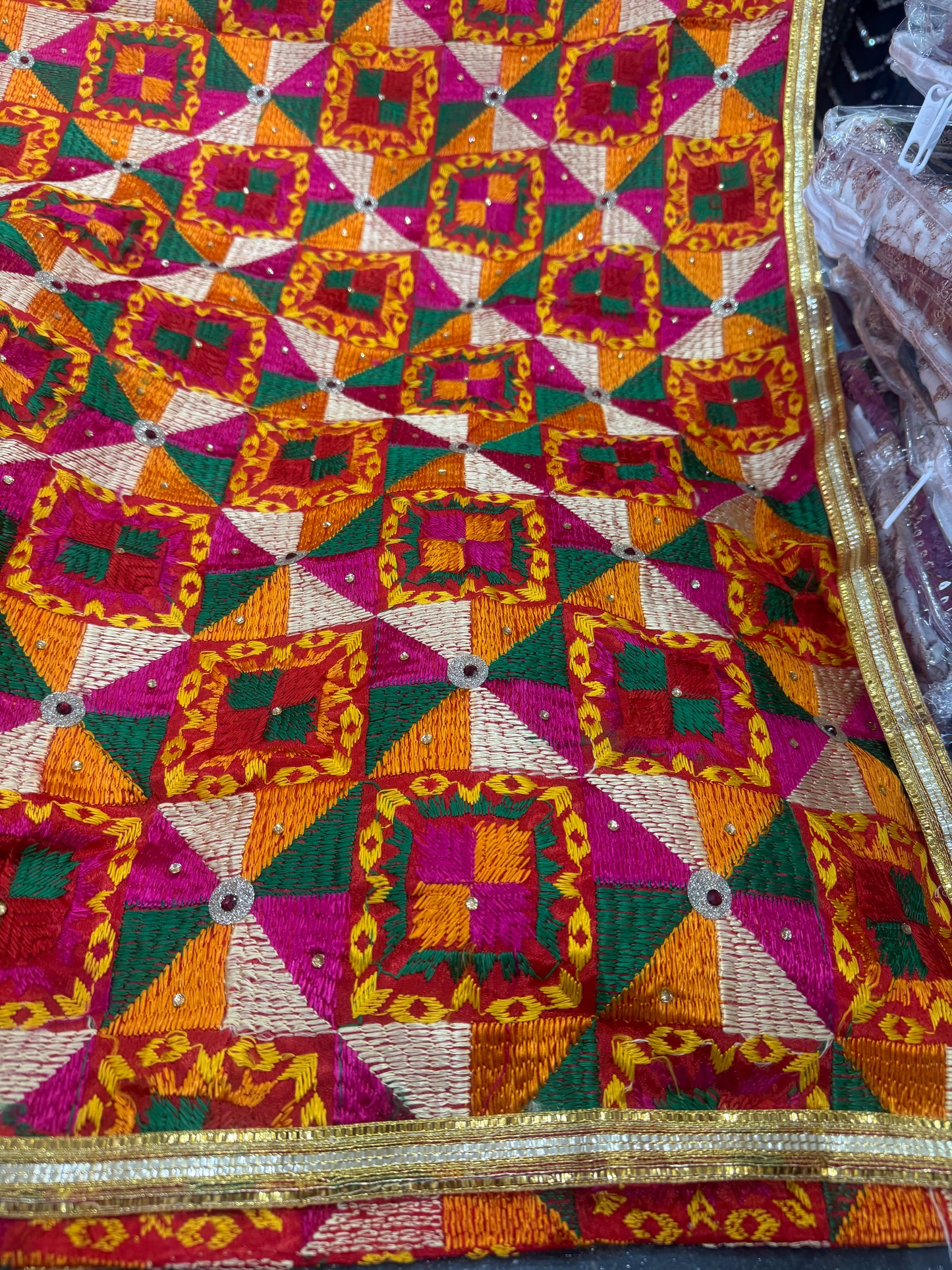 Beautiful designer phulkari dupptta
