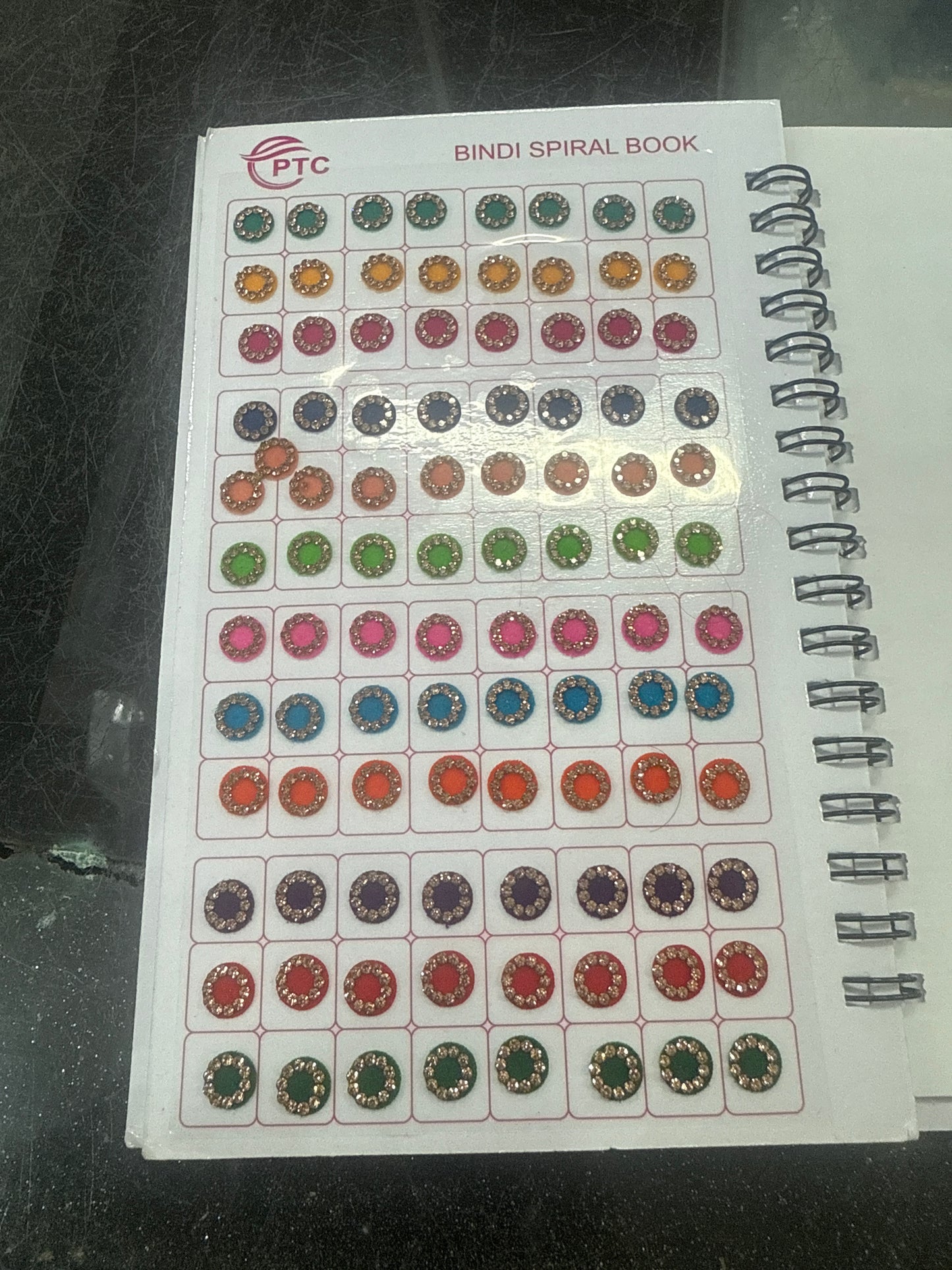 Beautiful designer stone bindi book