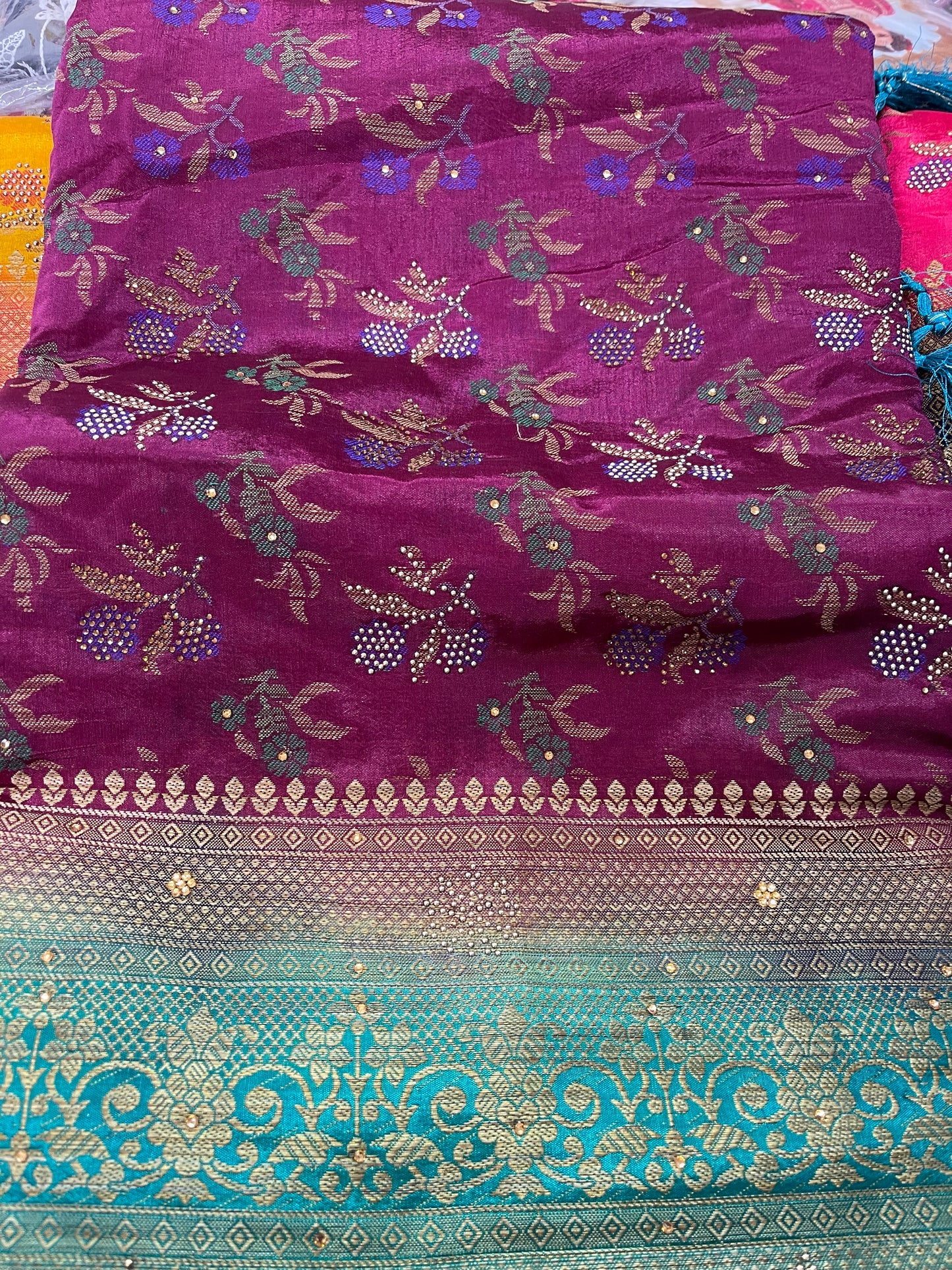 Beautiful designer silk saree