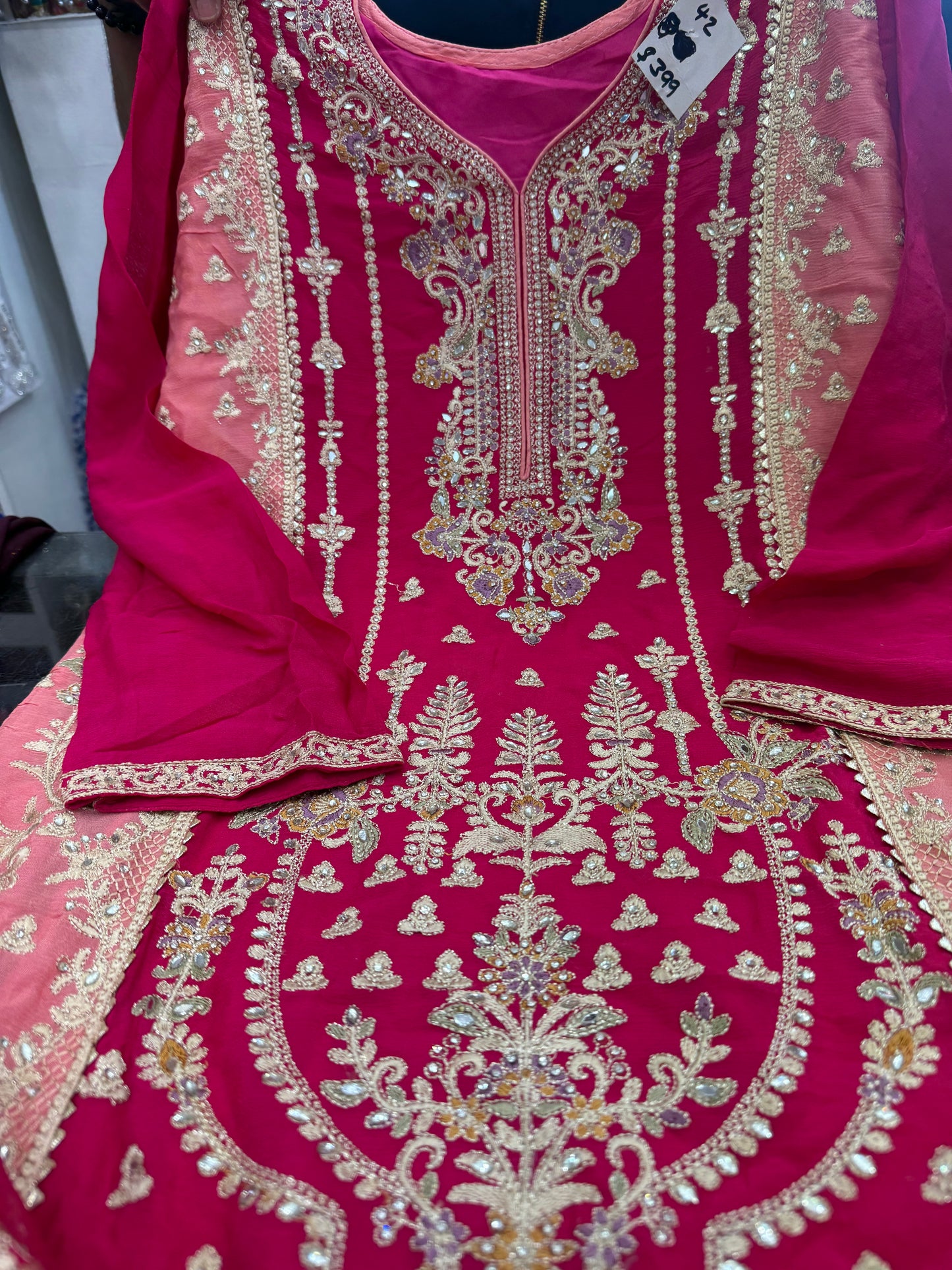 Beautiful designer plazo suit