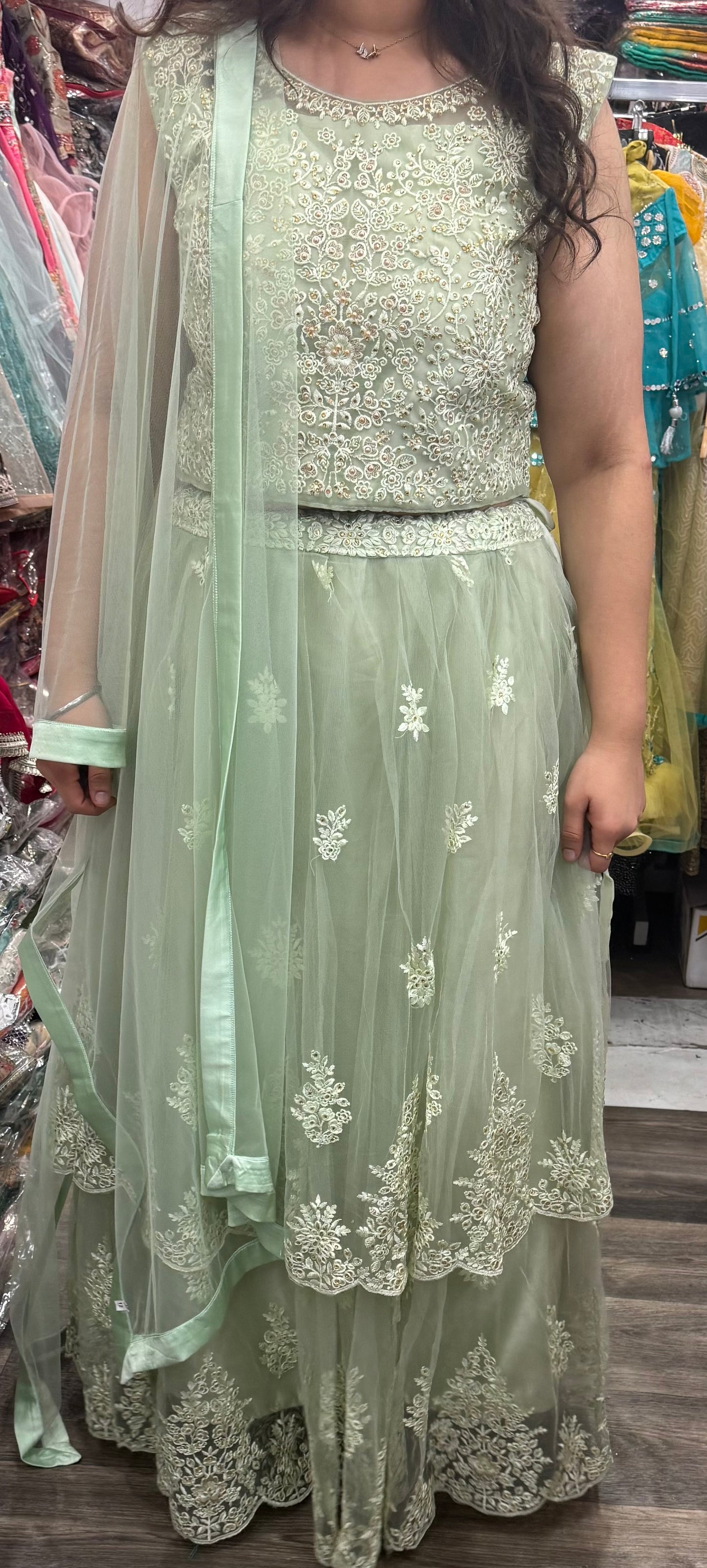 Beautiful designer fully embroidery lengha choli