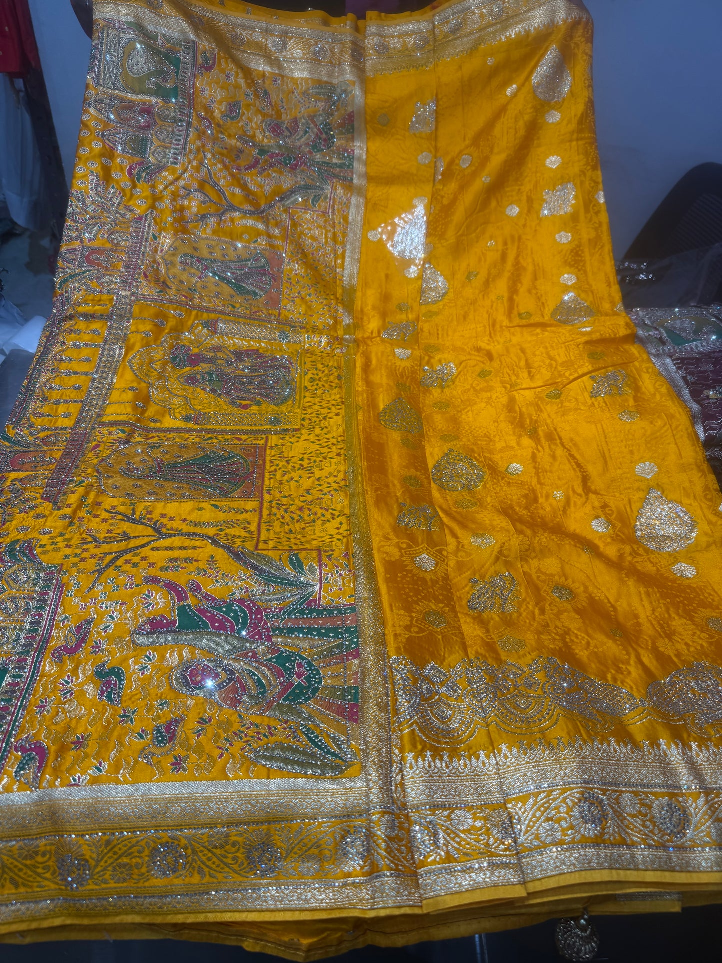 Beautiful designer pure silk saree