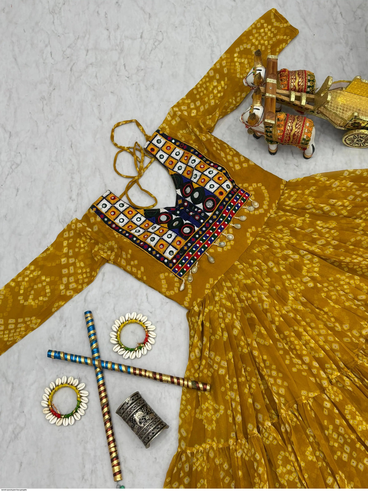 NAVRATRI SPECIAL GOWN FAUX GEORGETTE