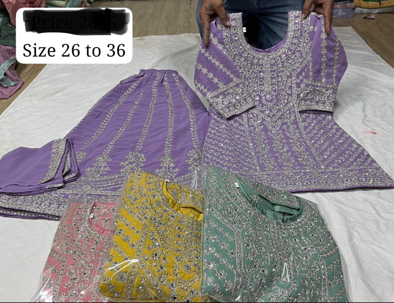 Beautiful designer plazo suit for kids