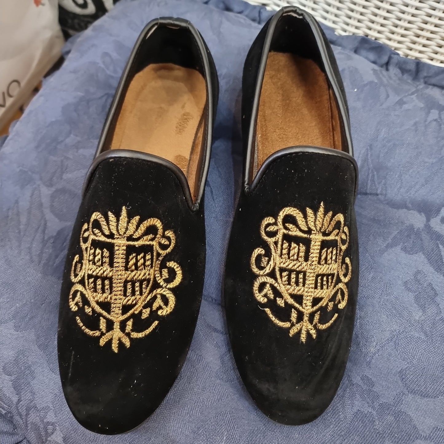 Beautiful designer boys indian shoes.