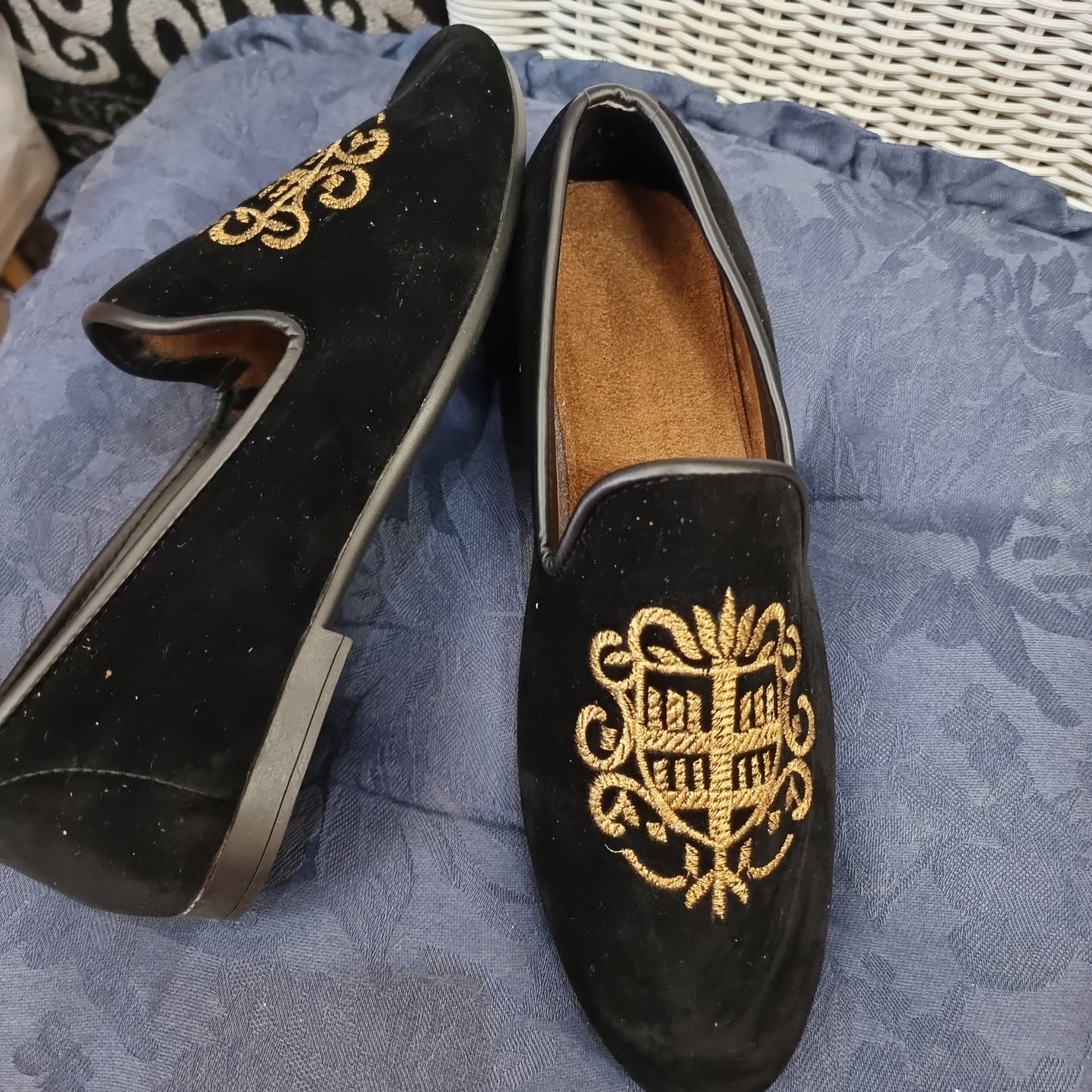 Beautiful designer boys indian shoes.