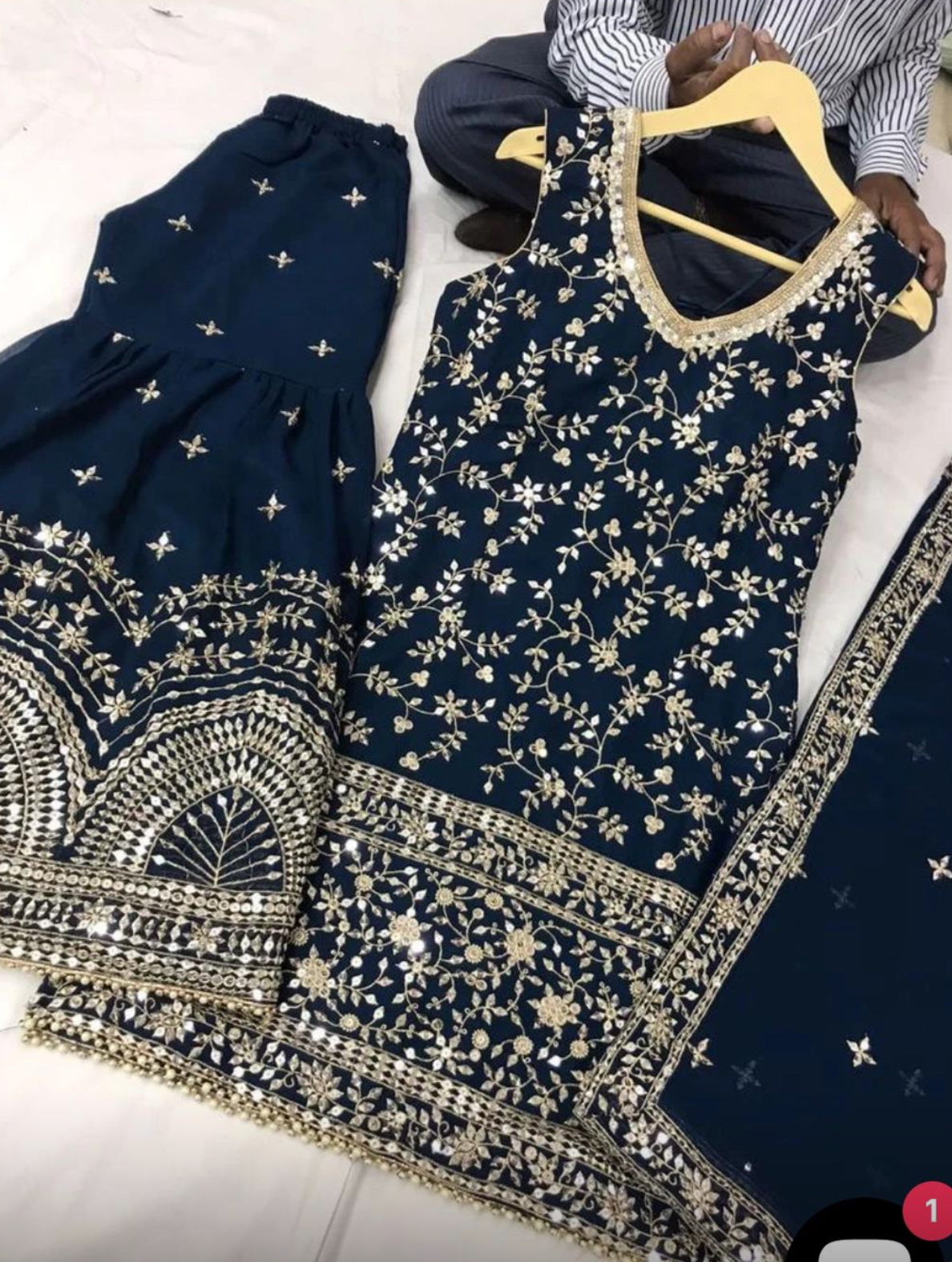 Beautiful designer sharara suit