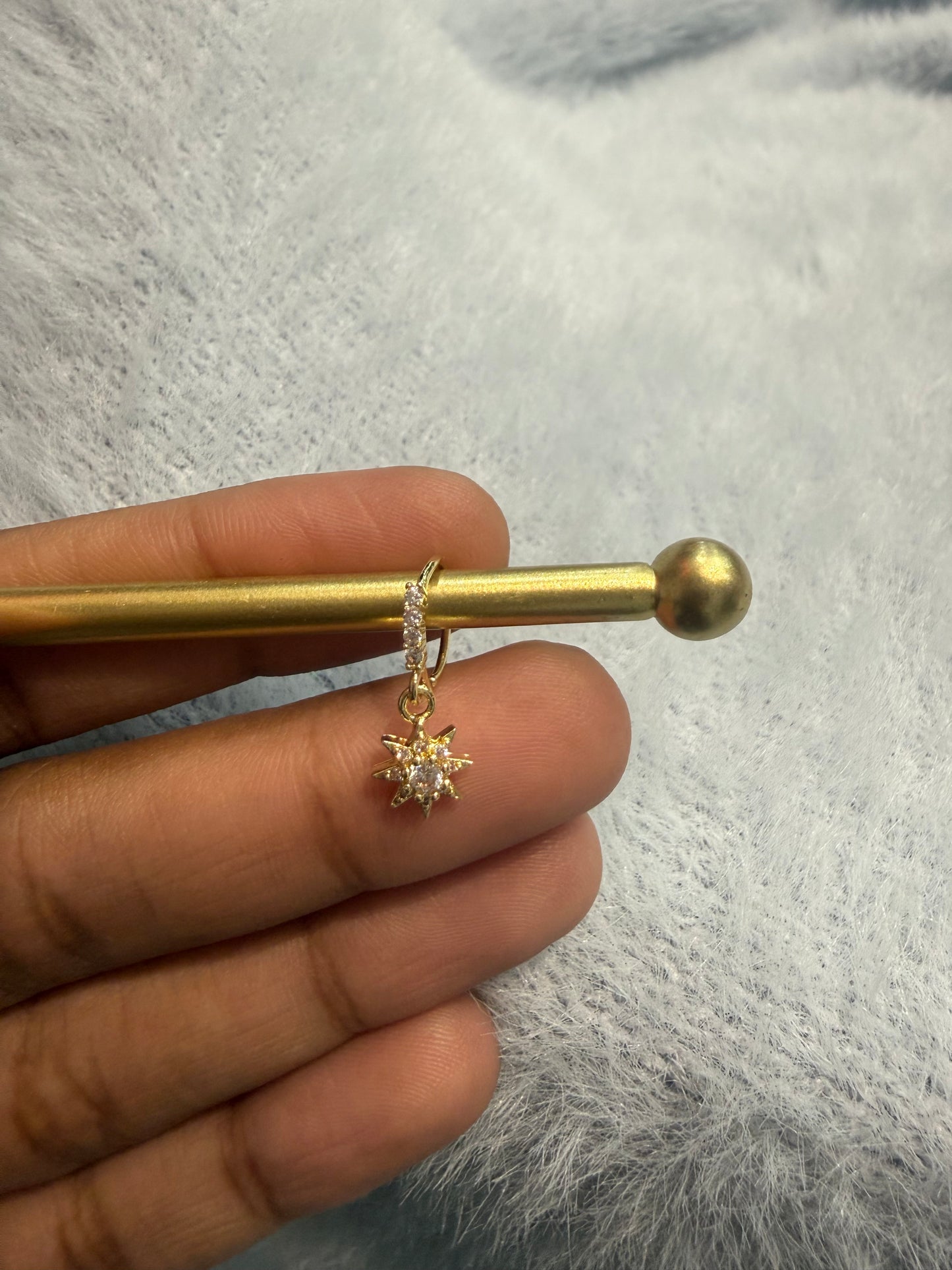 Beautiful designer stone nose ring