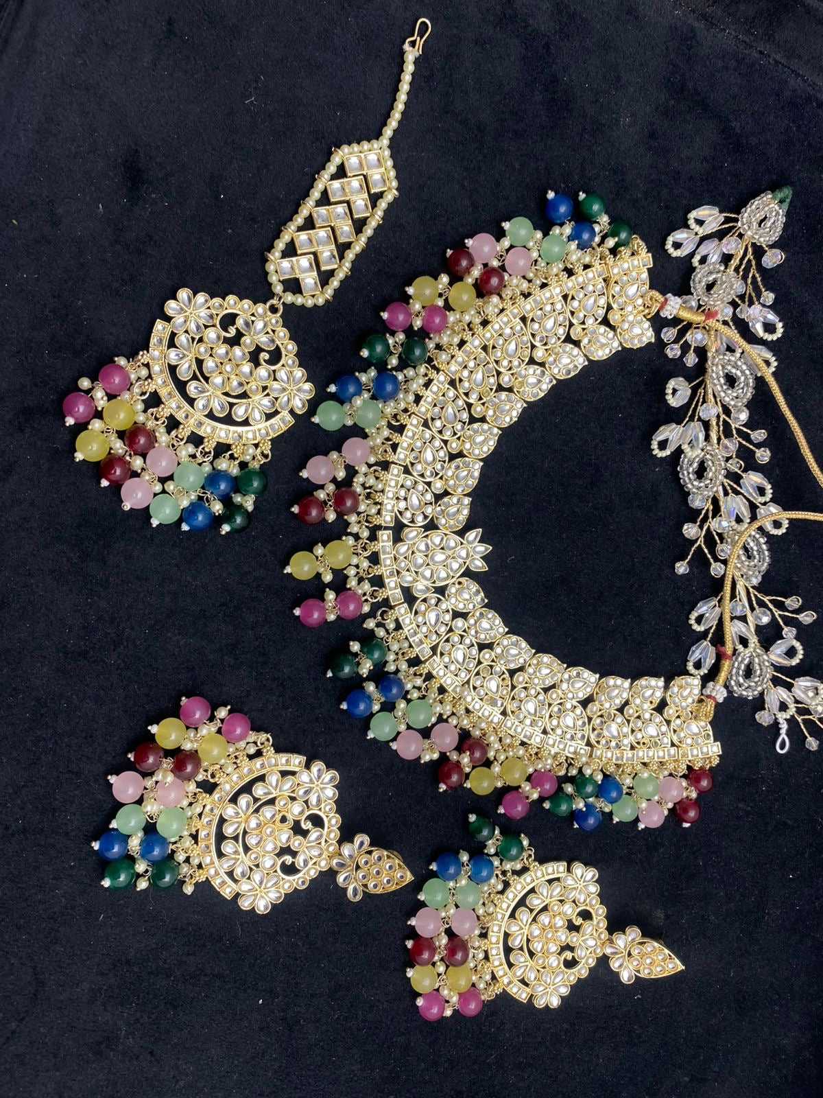 Beautiful designer kundan necklace set