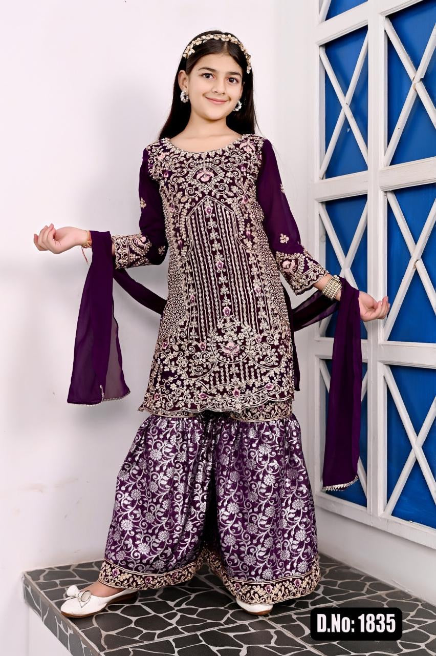 Beautiful designer sharara suit