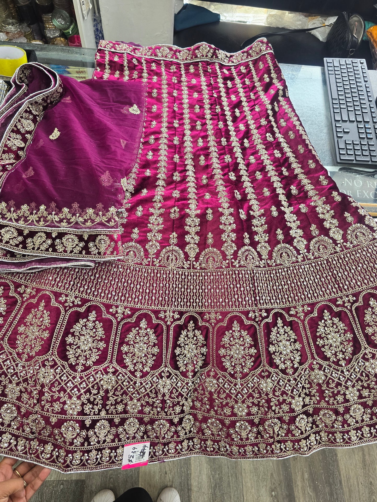 Beautiful designer semi stitch lengha choli