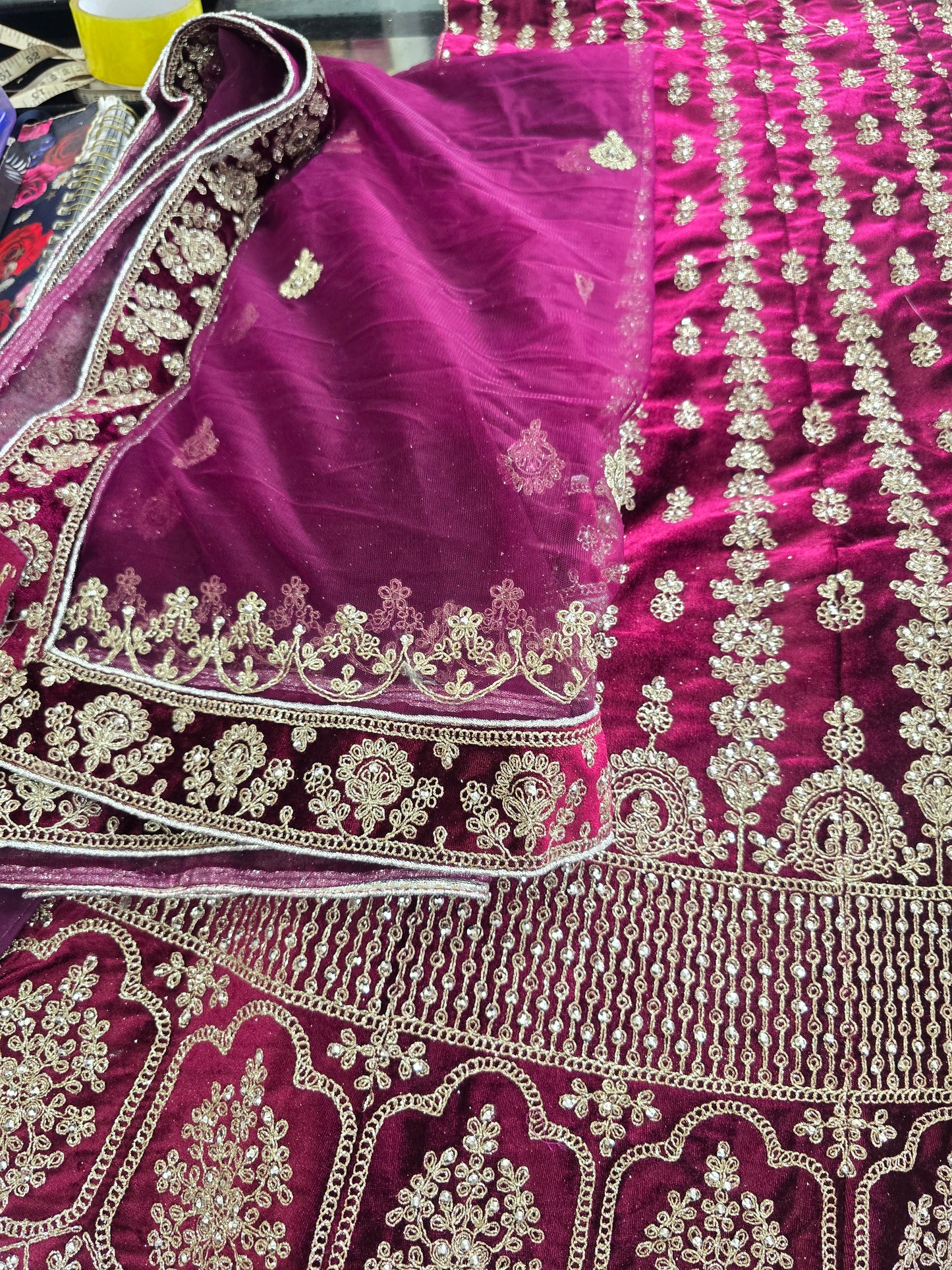 Beautiful designer semi stitch lengha choli