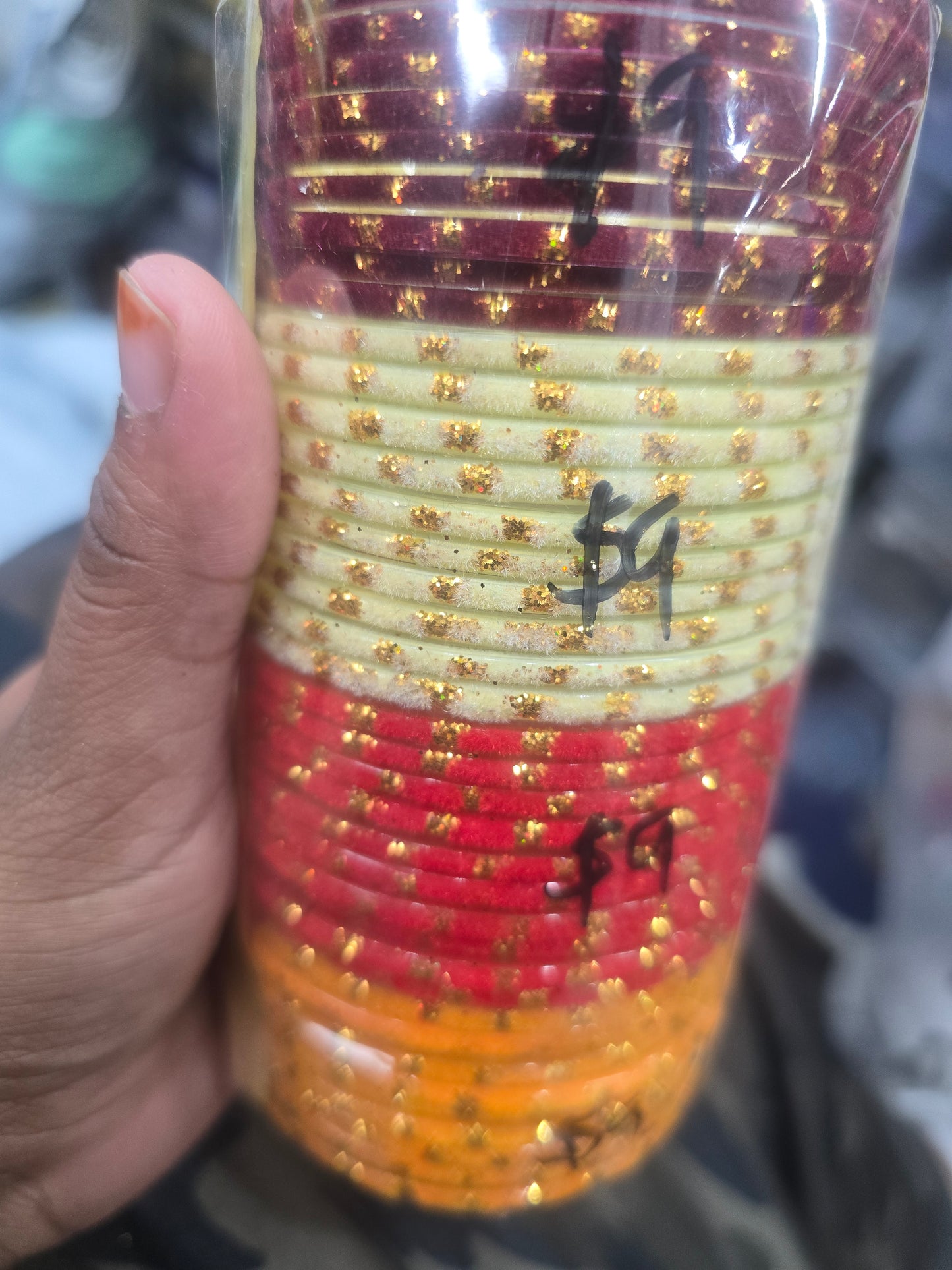 Beautiful designer glass bangles
