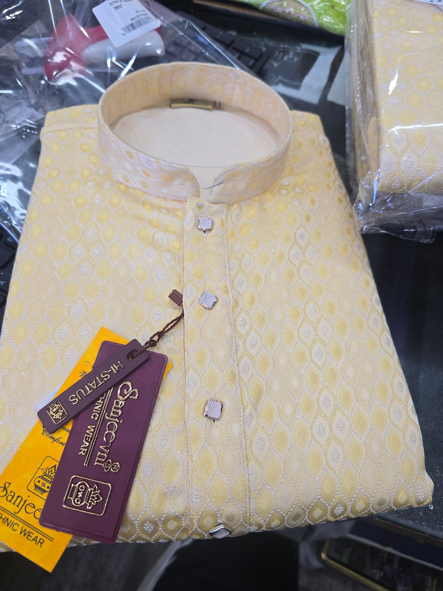 Beautiful designer embroidery kurta pyjama