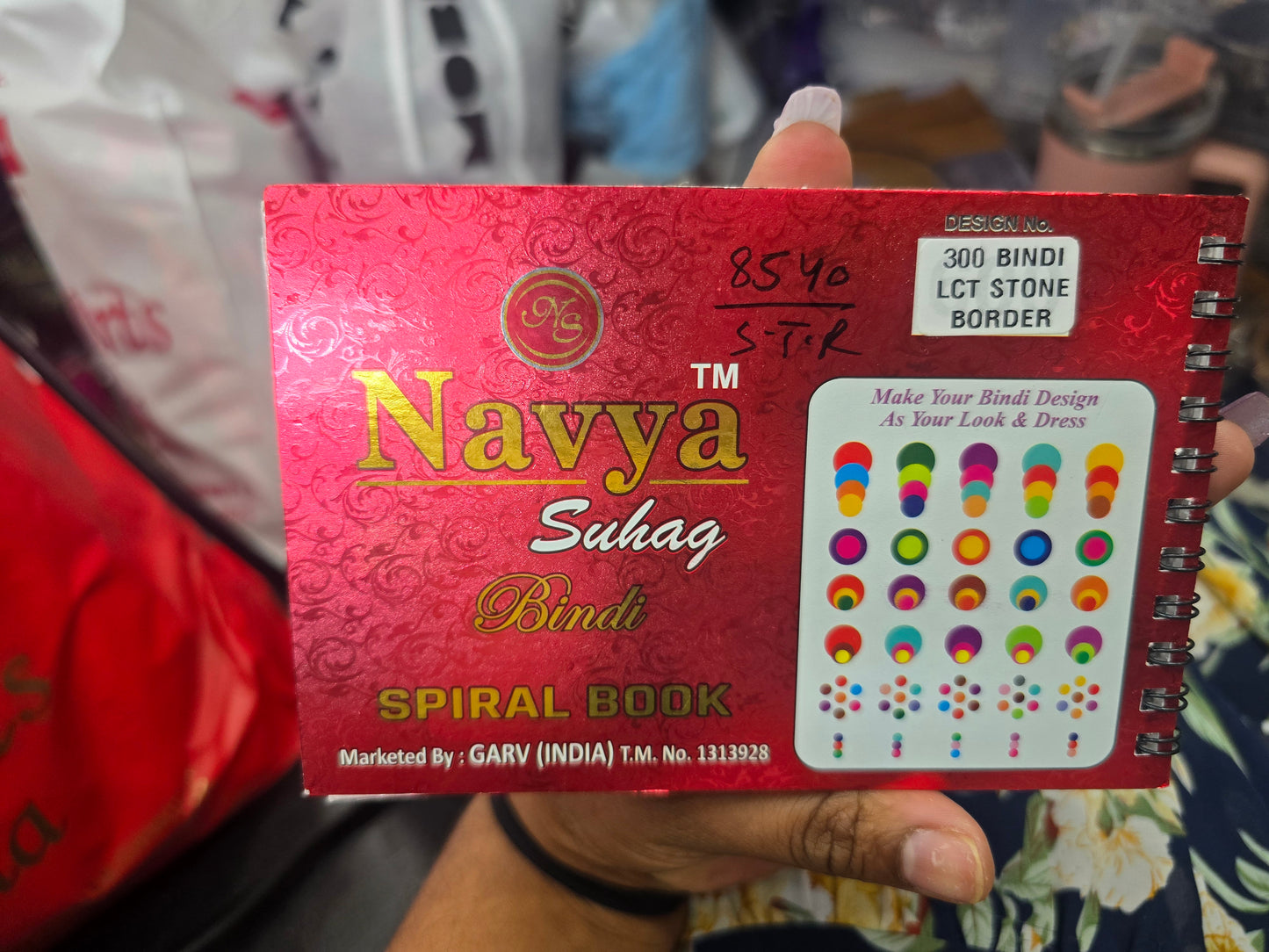 Beautiful designer gold stone tikka/bindi book