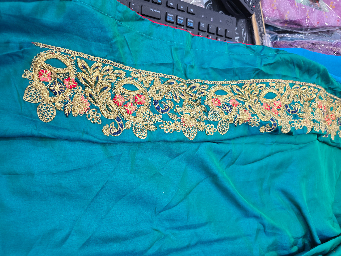 Beautiful designer silk saree