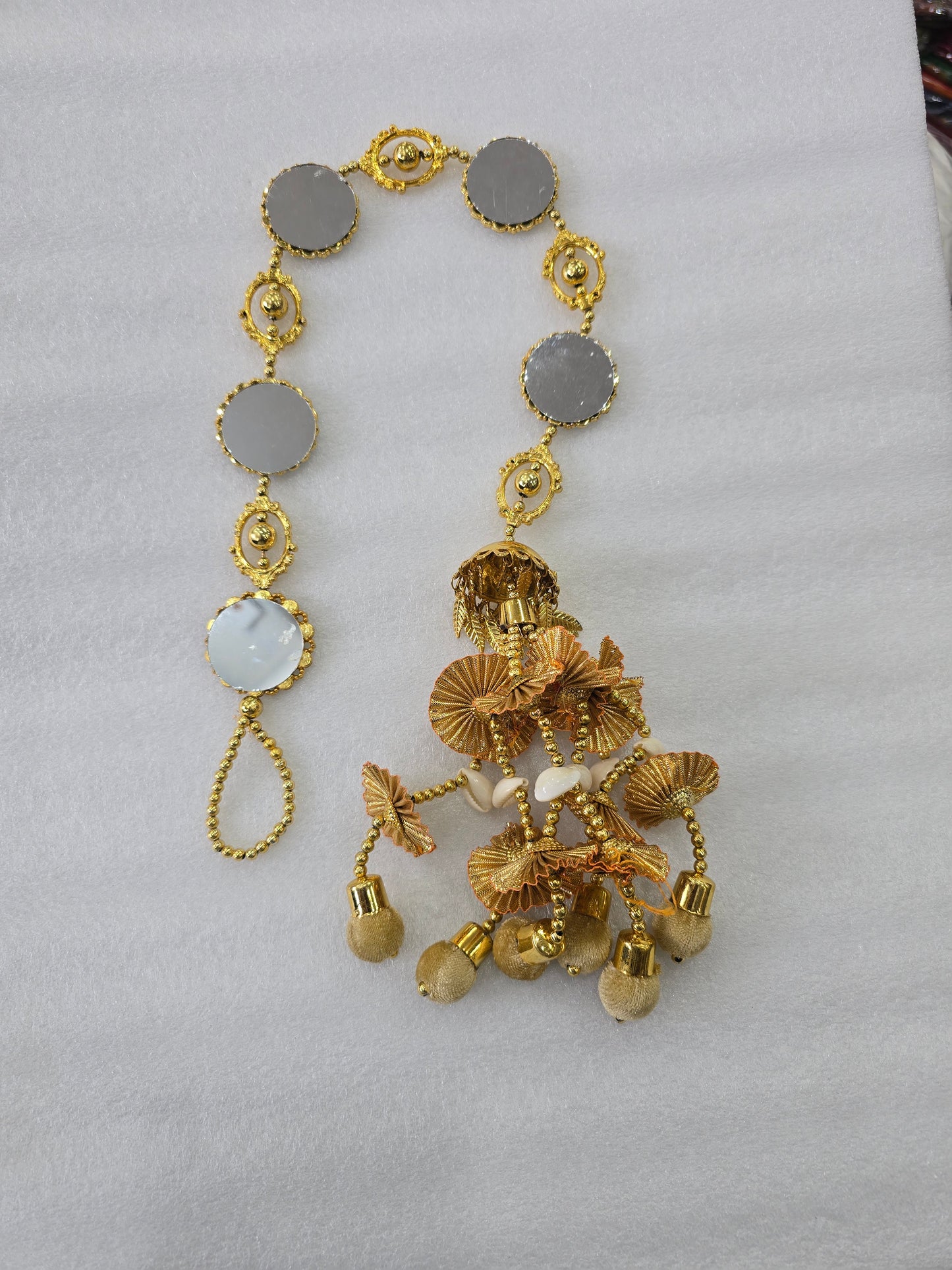 Parandha with mirrors hair accessories