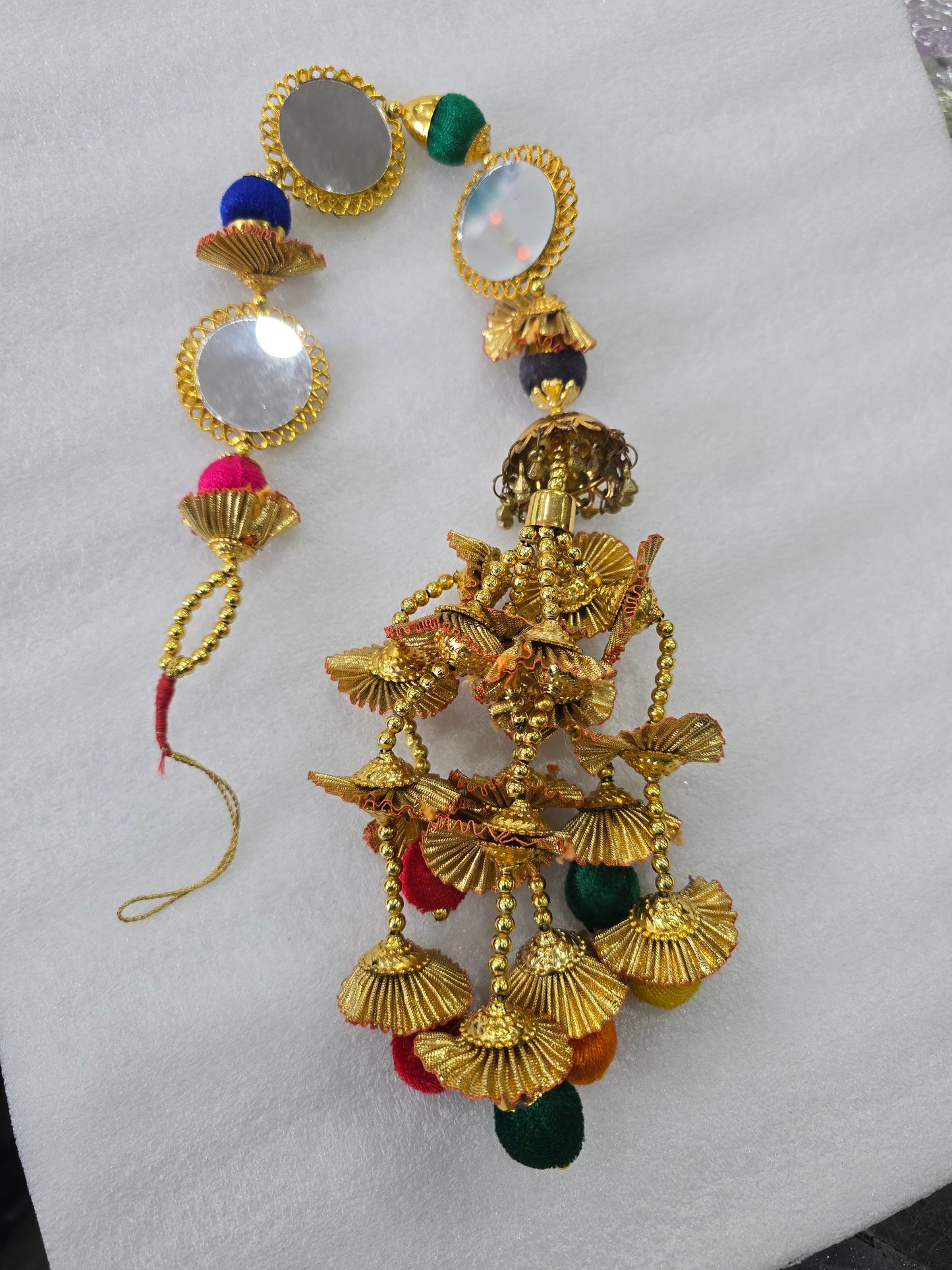 Parandha with mirrors hair accessories