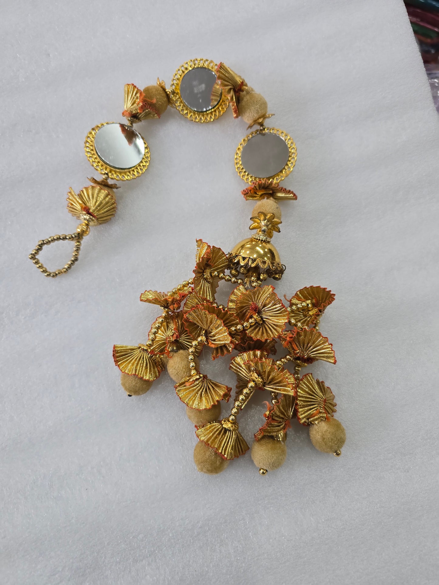 Parandha with mirrors hair accessories