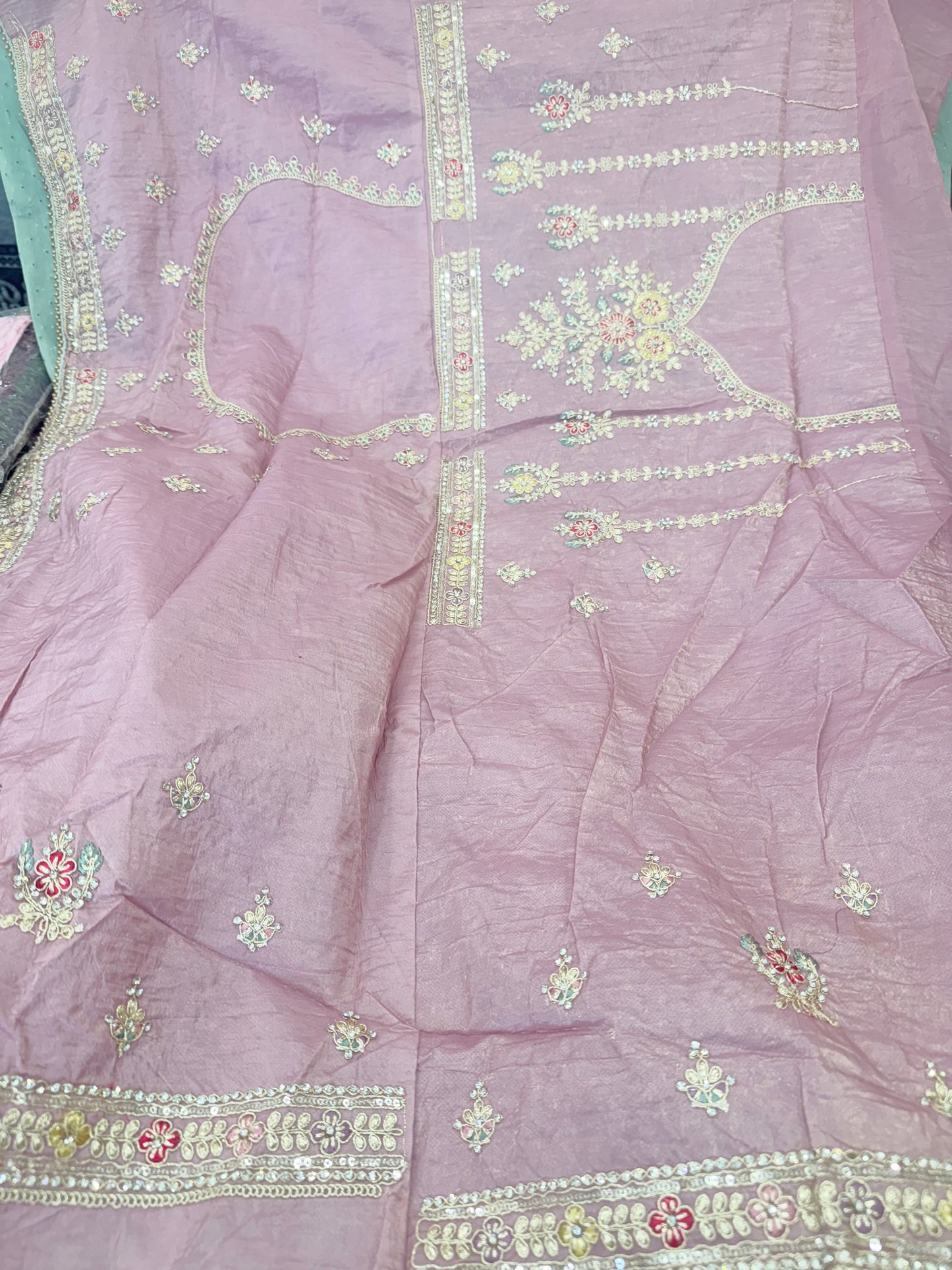 Beautiful designer silk lengha saree
