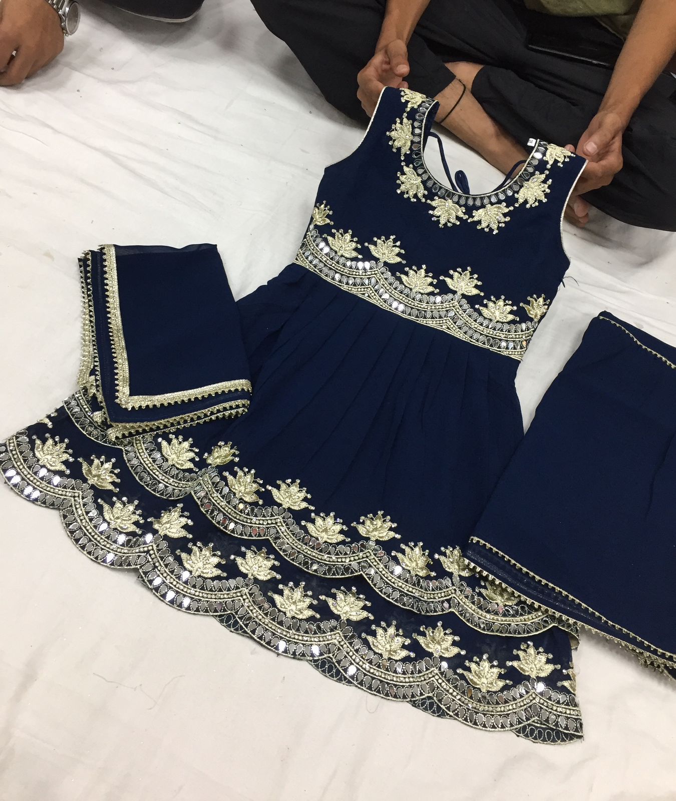 Beautiful designer plazo suit for kids