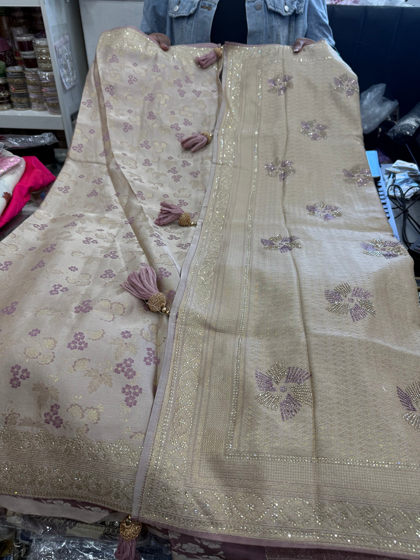 Beautiful designer silk saree