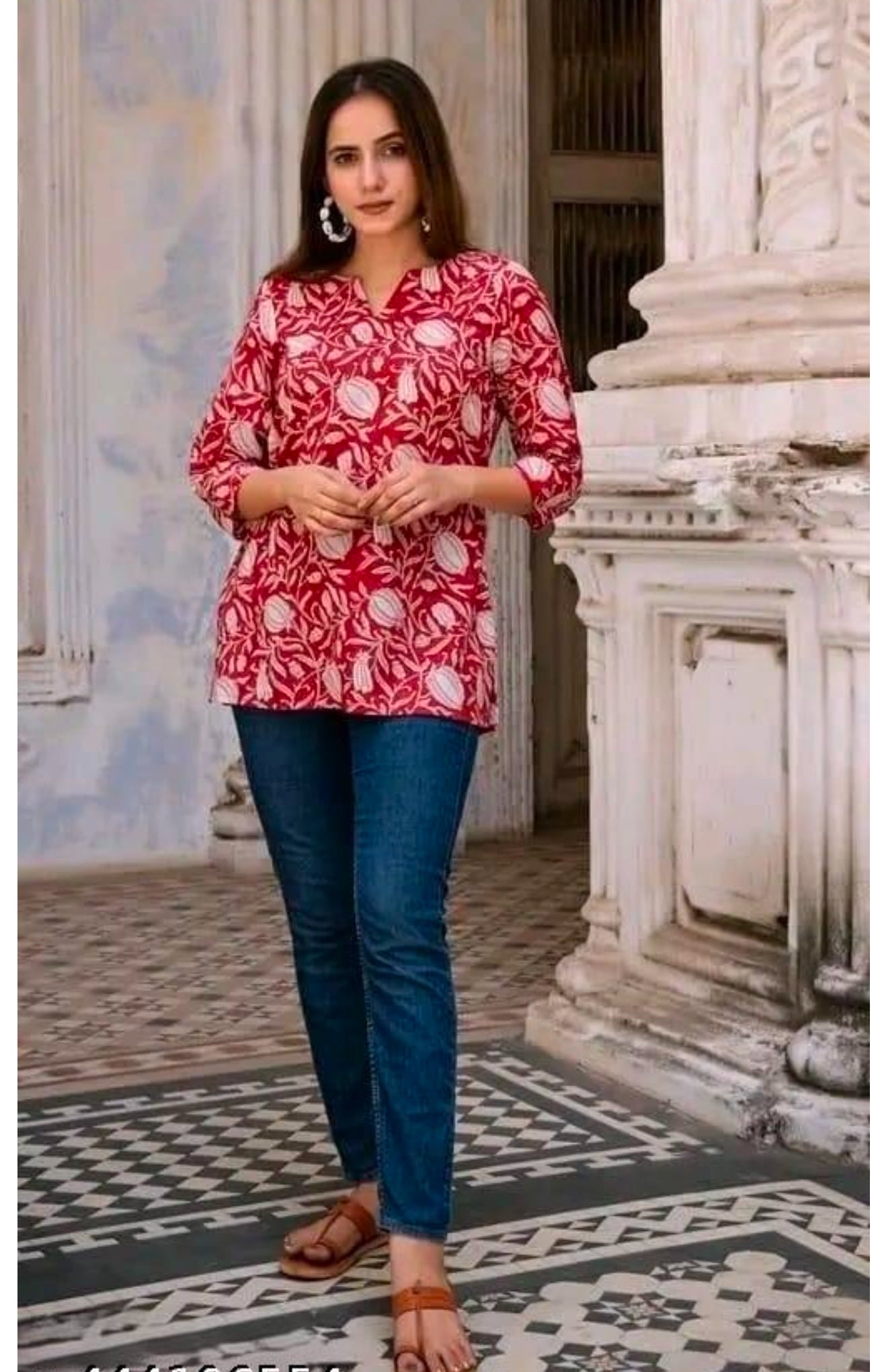 Beautiful designer short top Kurti