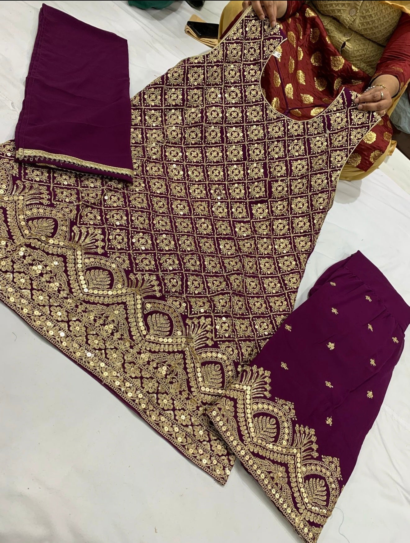 Beautiful designer sharara suit