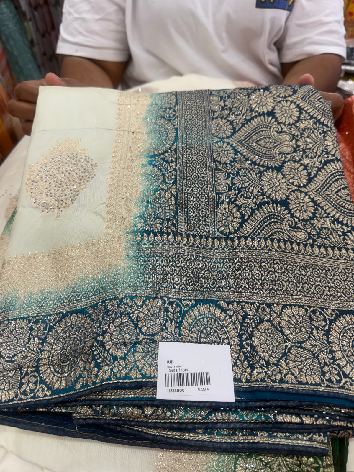 Beautiful designer silk saree