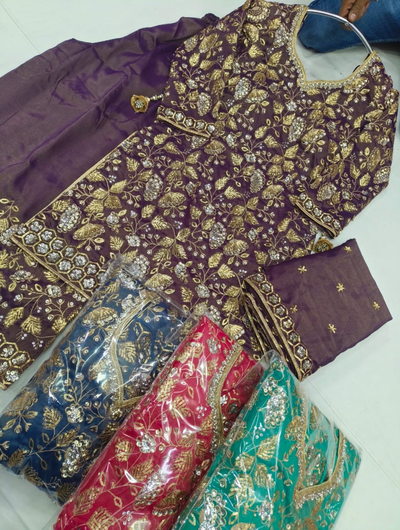 Beautiful designer plazo suit