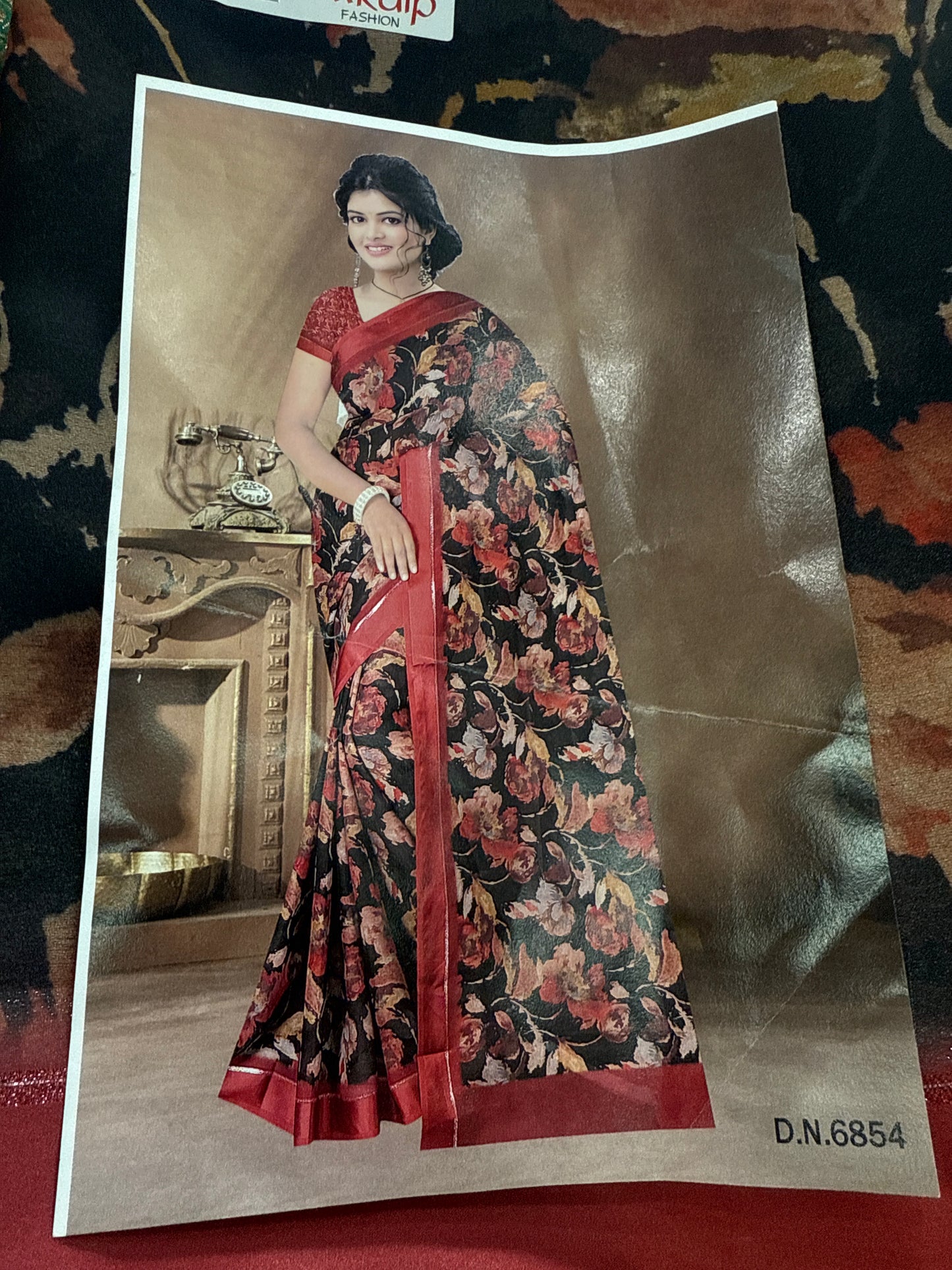 Beautiful designer floral saree