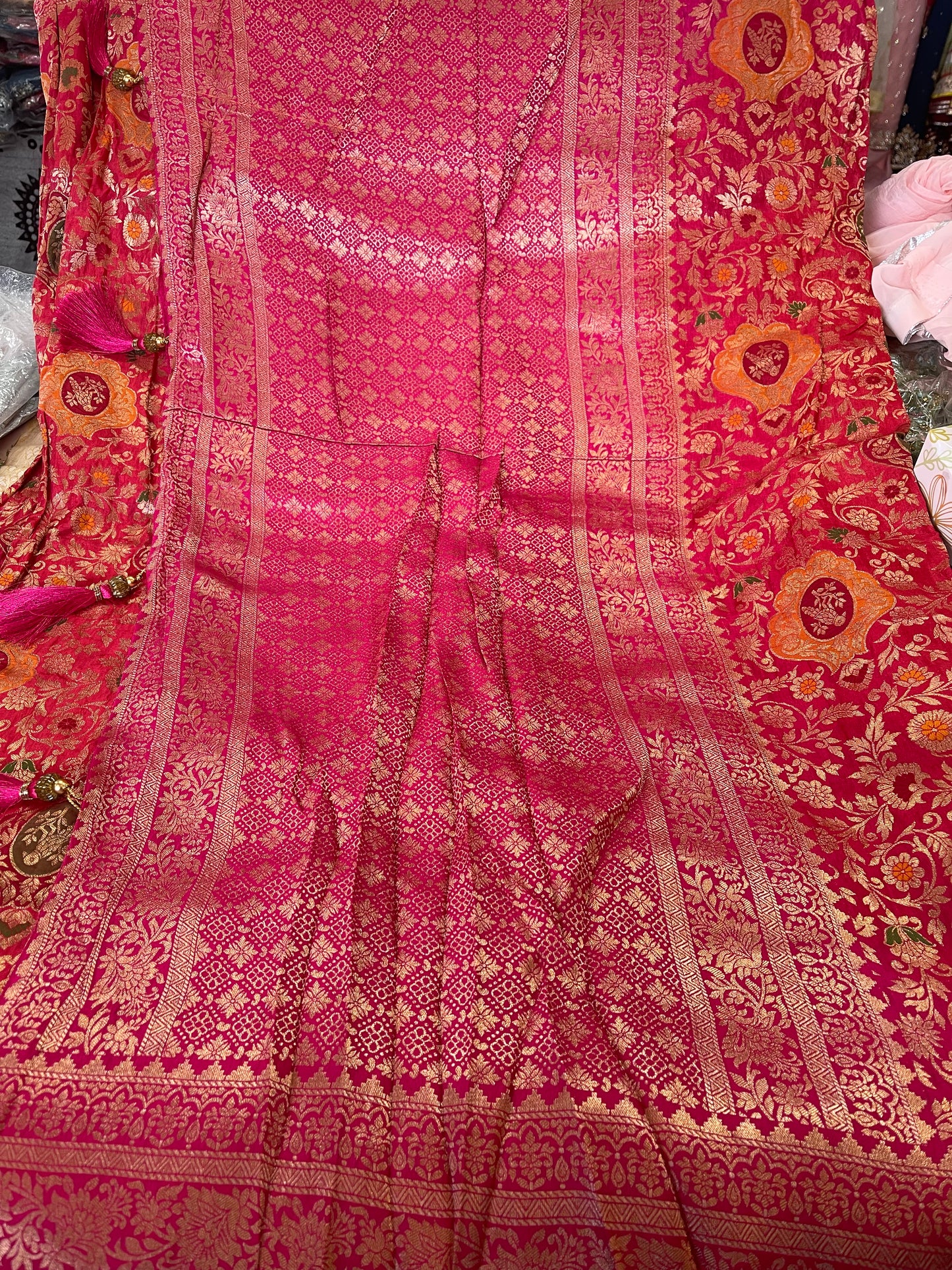Beautiful designer pure silk saree