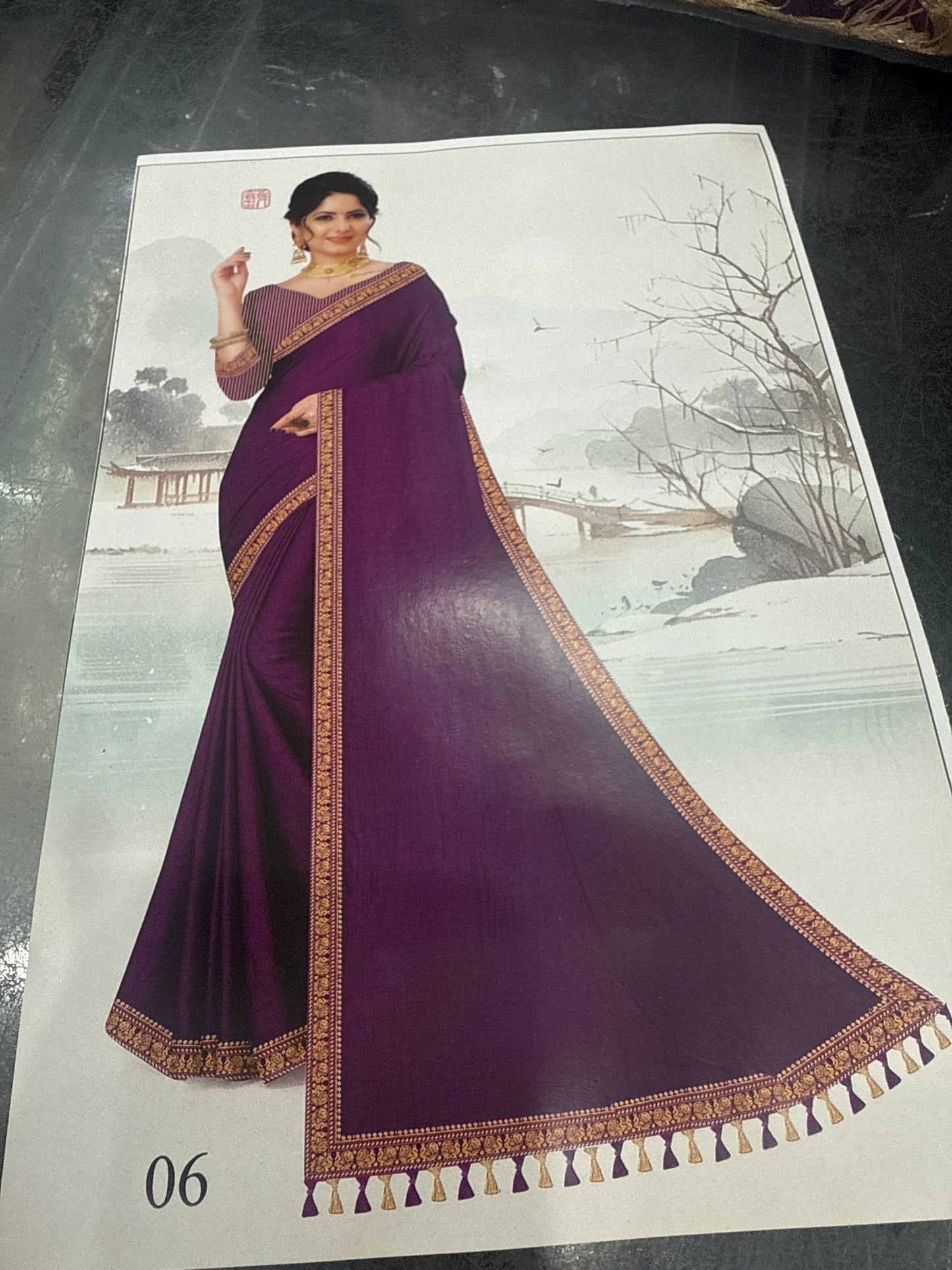 Beautiful designer cotton silk saree