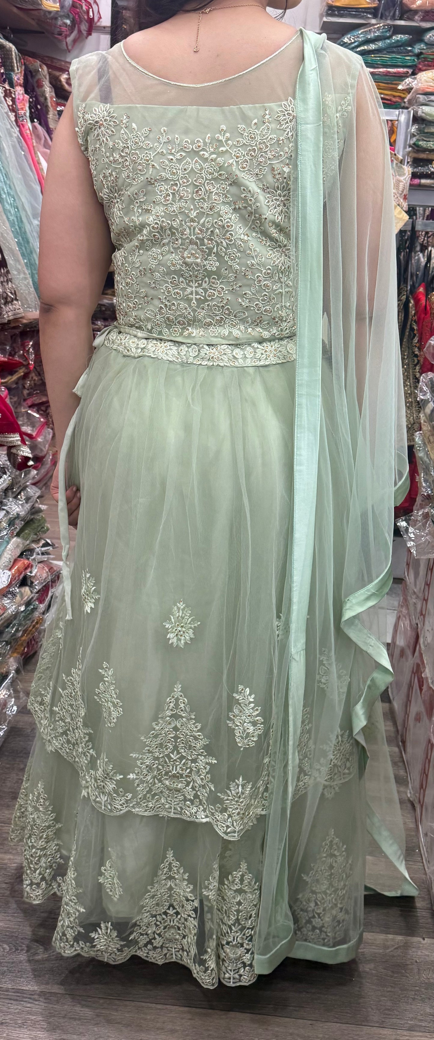 Beautiful designer fully embroidery lengha choli