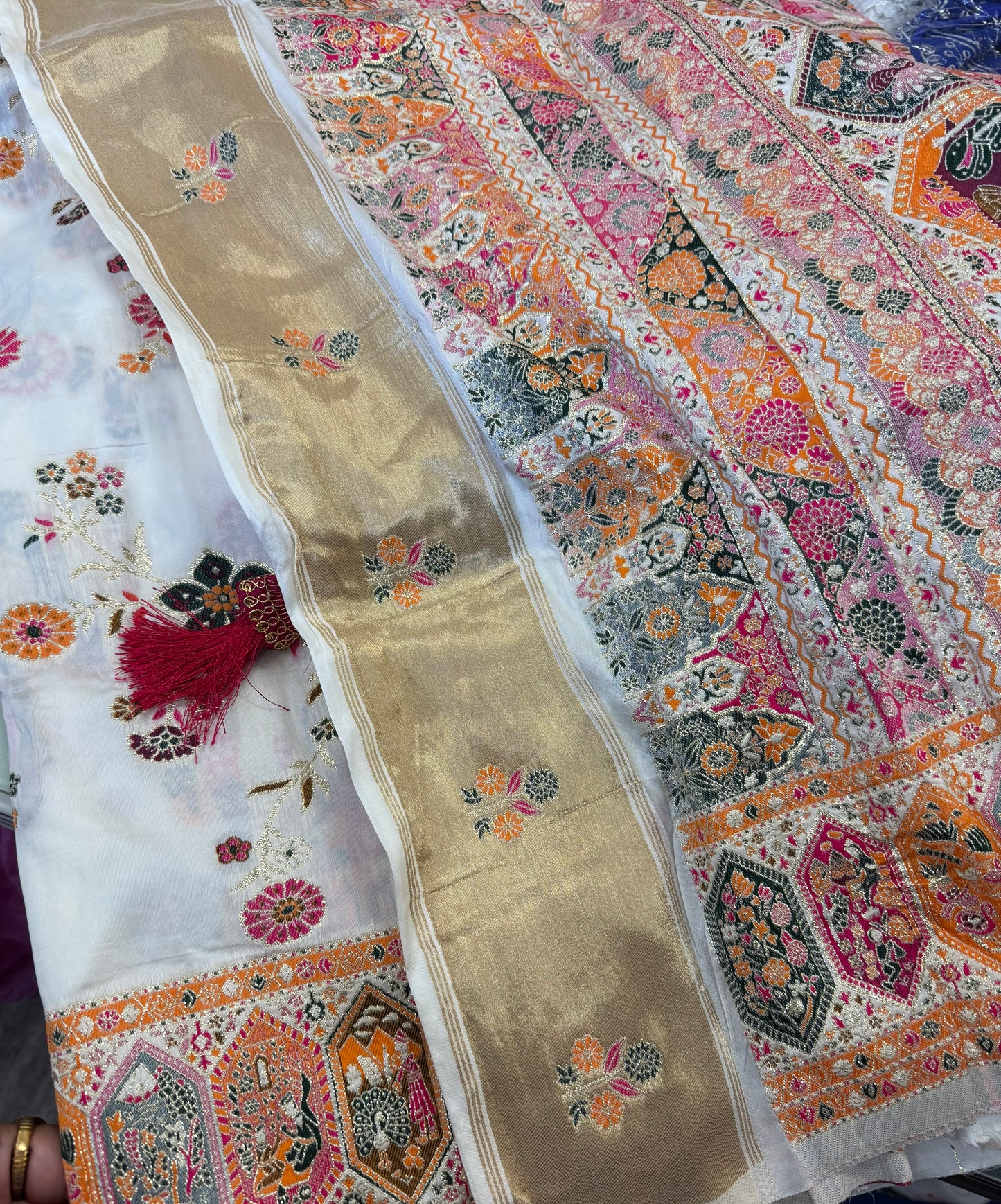 Beautiful designer pure silk saree