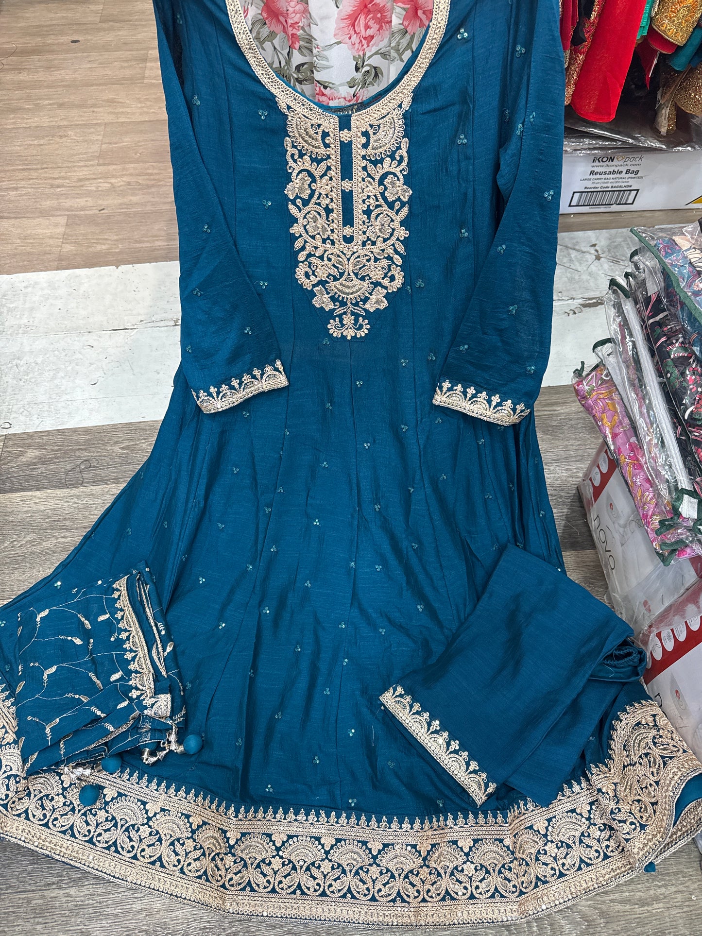 Beautiful designer Pakistani style suit