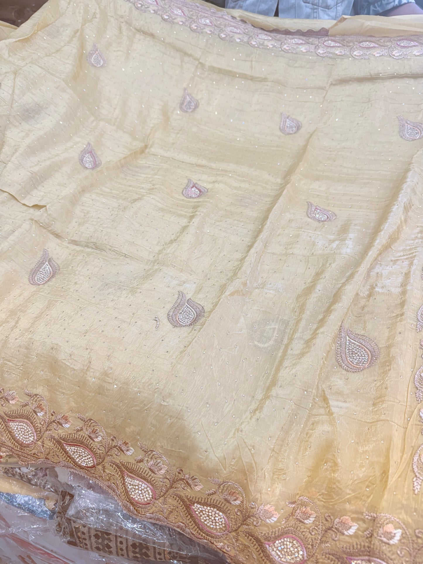 Beautiful designer fully embroidery saree.