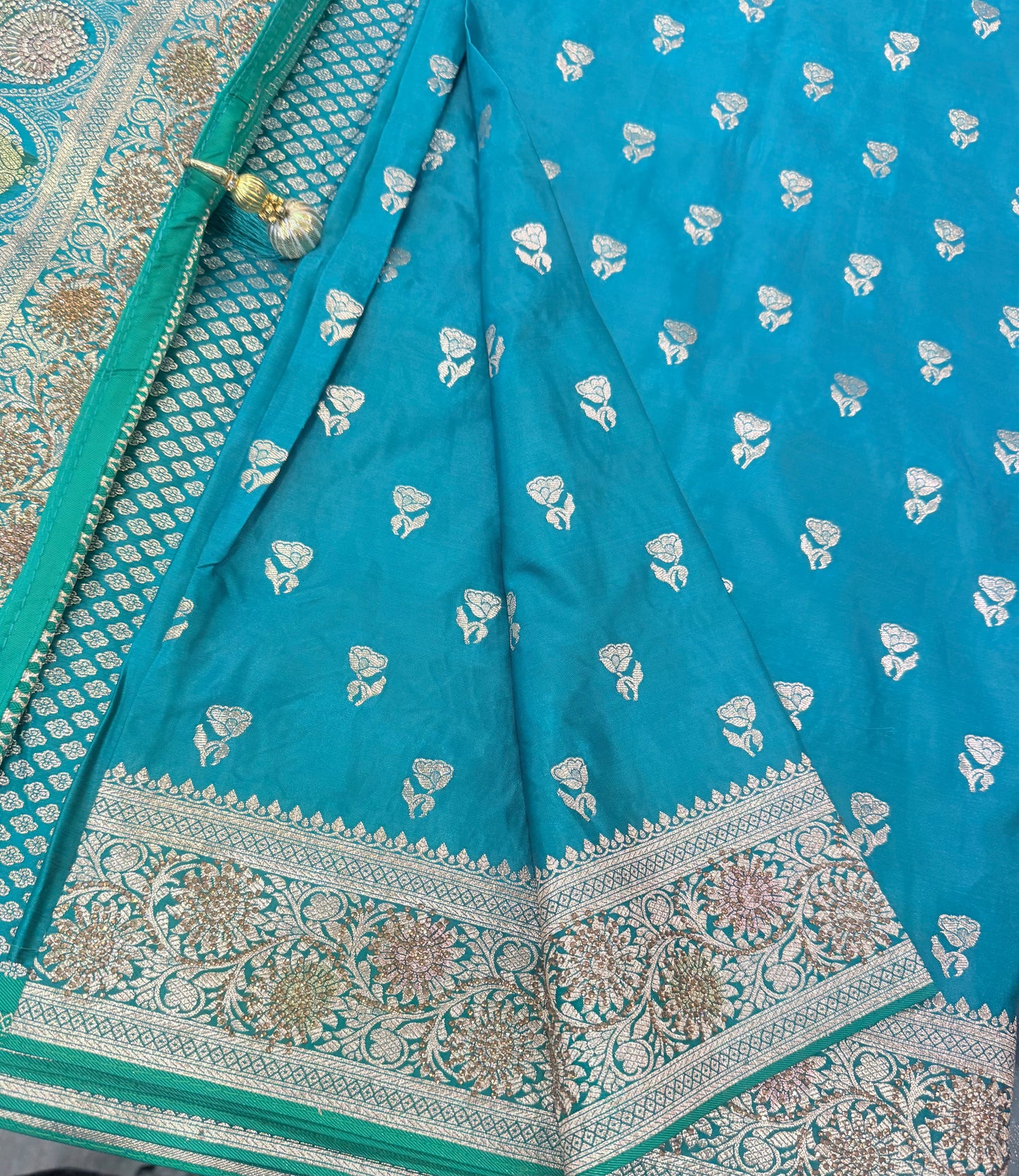 Beautiful designer pure silk saree