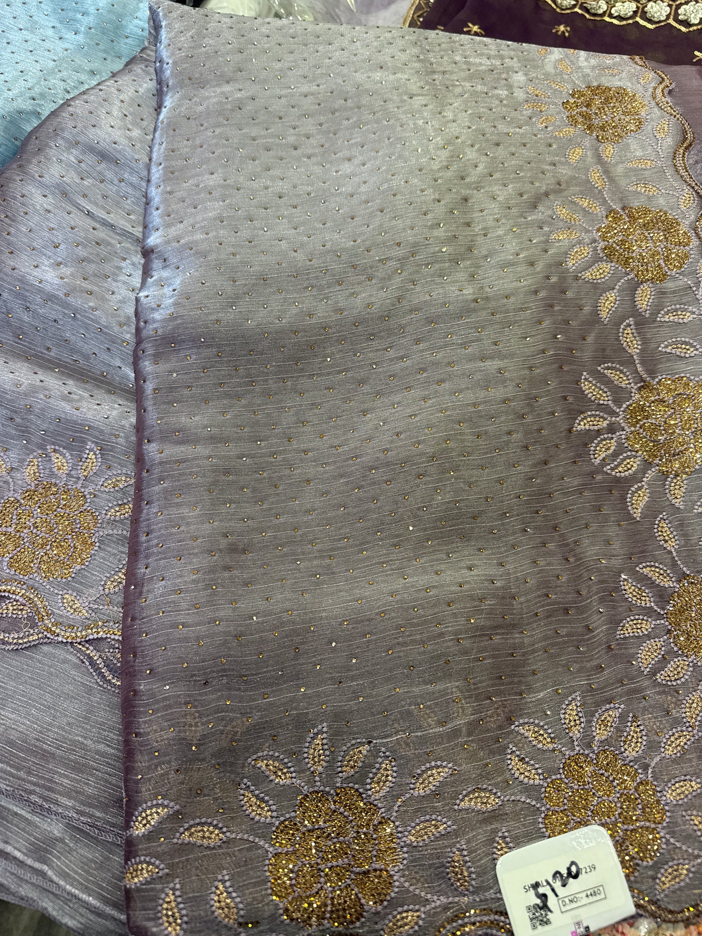 Beautiful designer fully embroidery saree