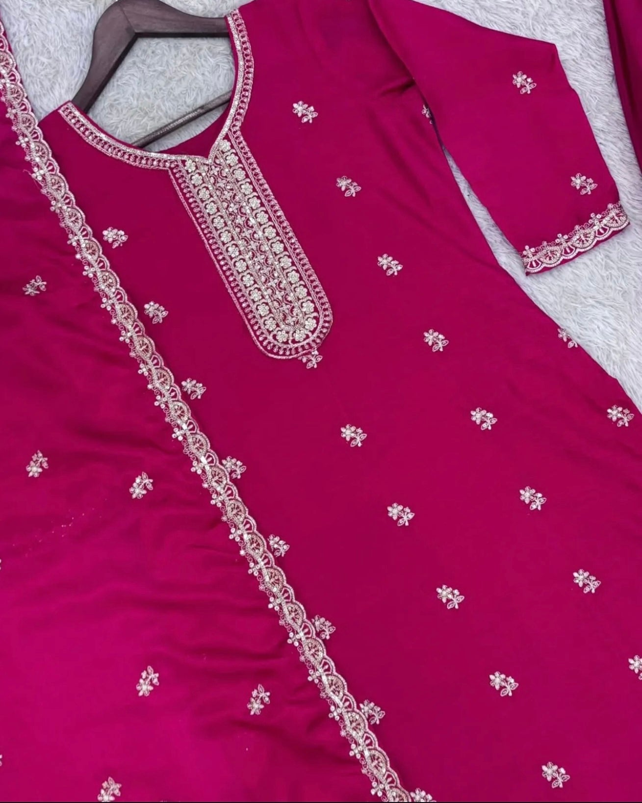 Beautiful designer plazo suit