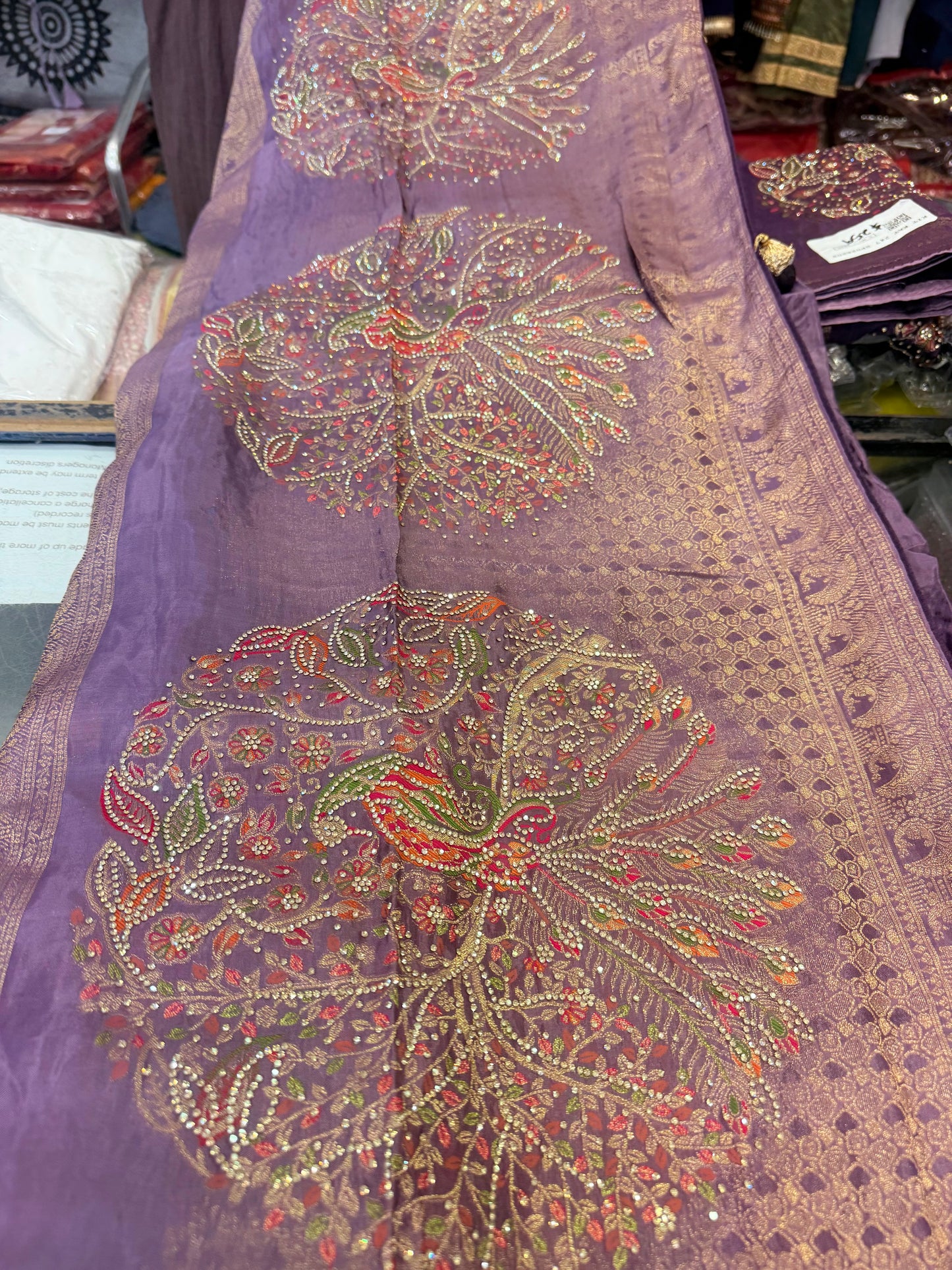 Beautiful designer pure silk saree