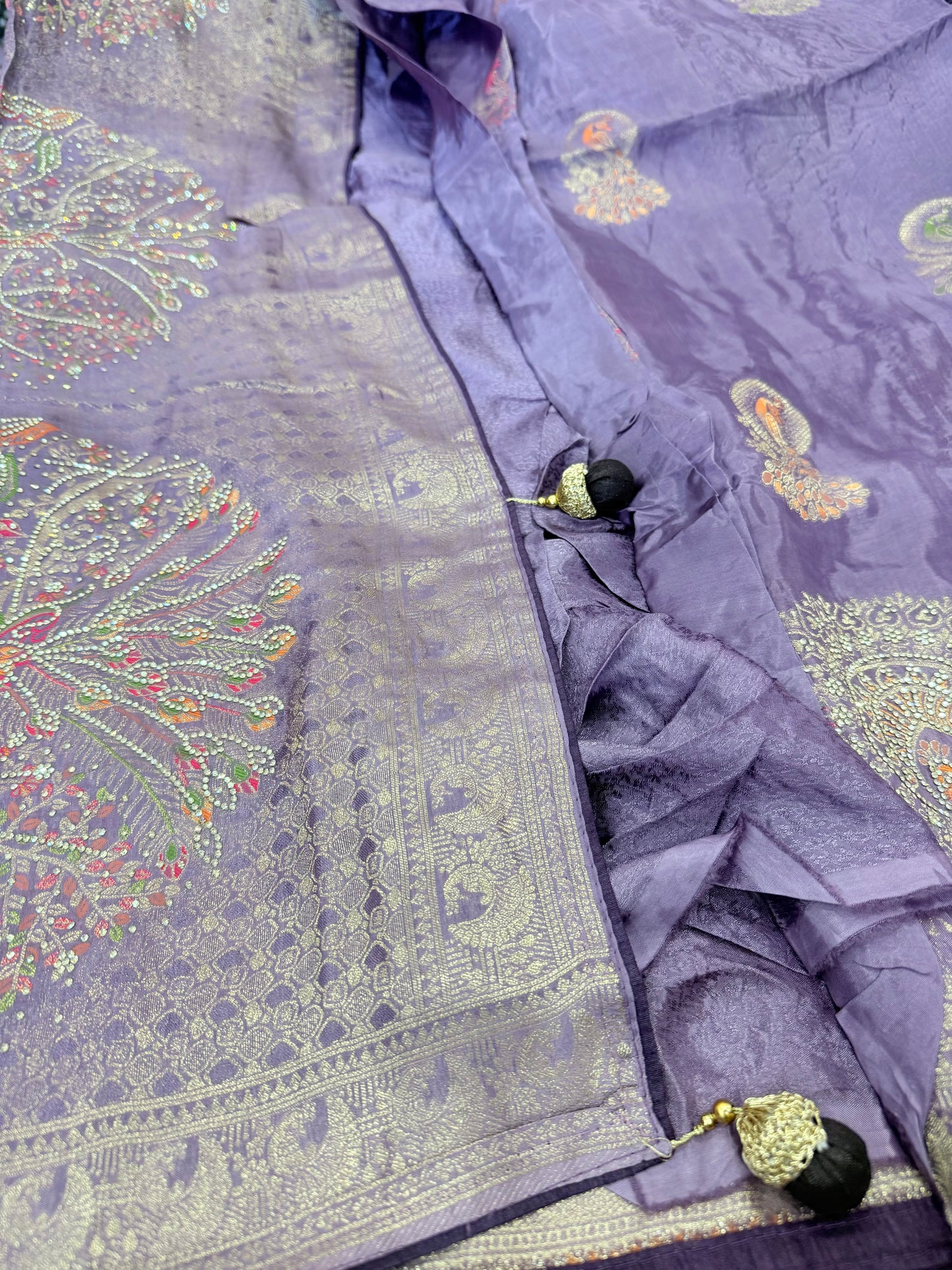 Beautiful designer pure silk saree