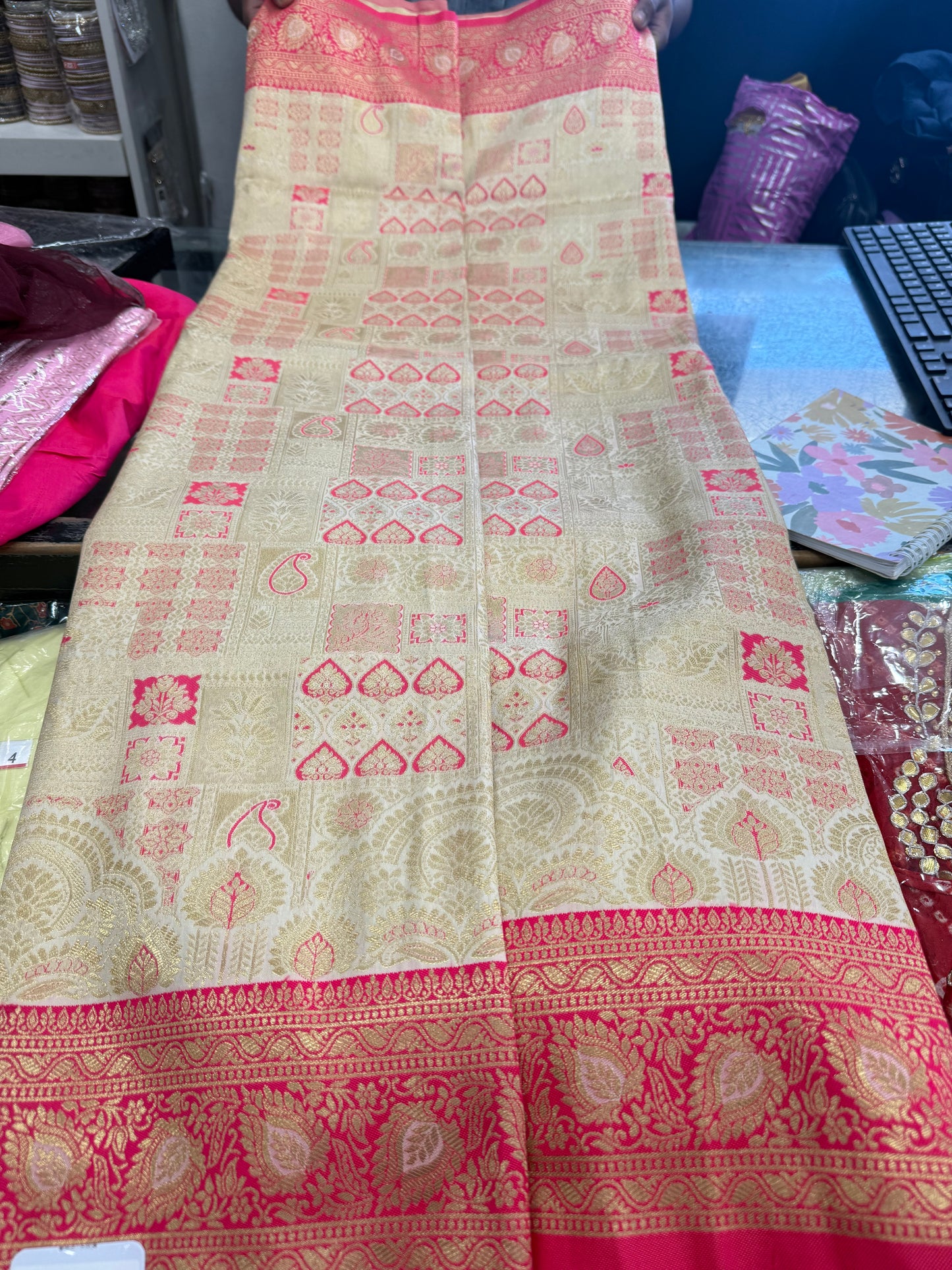 Beautiful designer silk saree