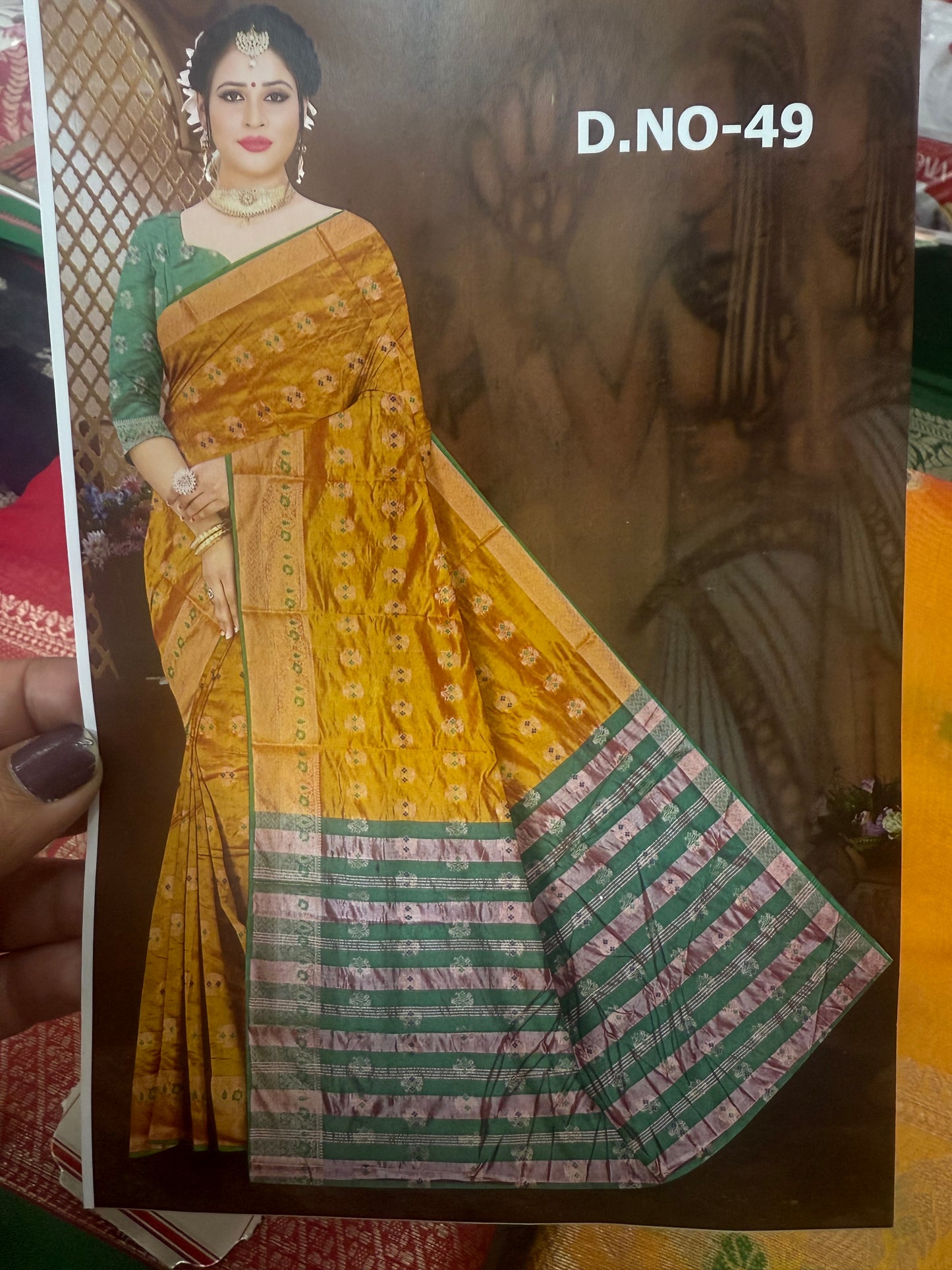 Beautiful designer silk saree