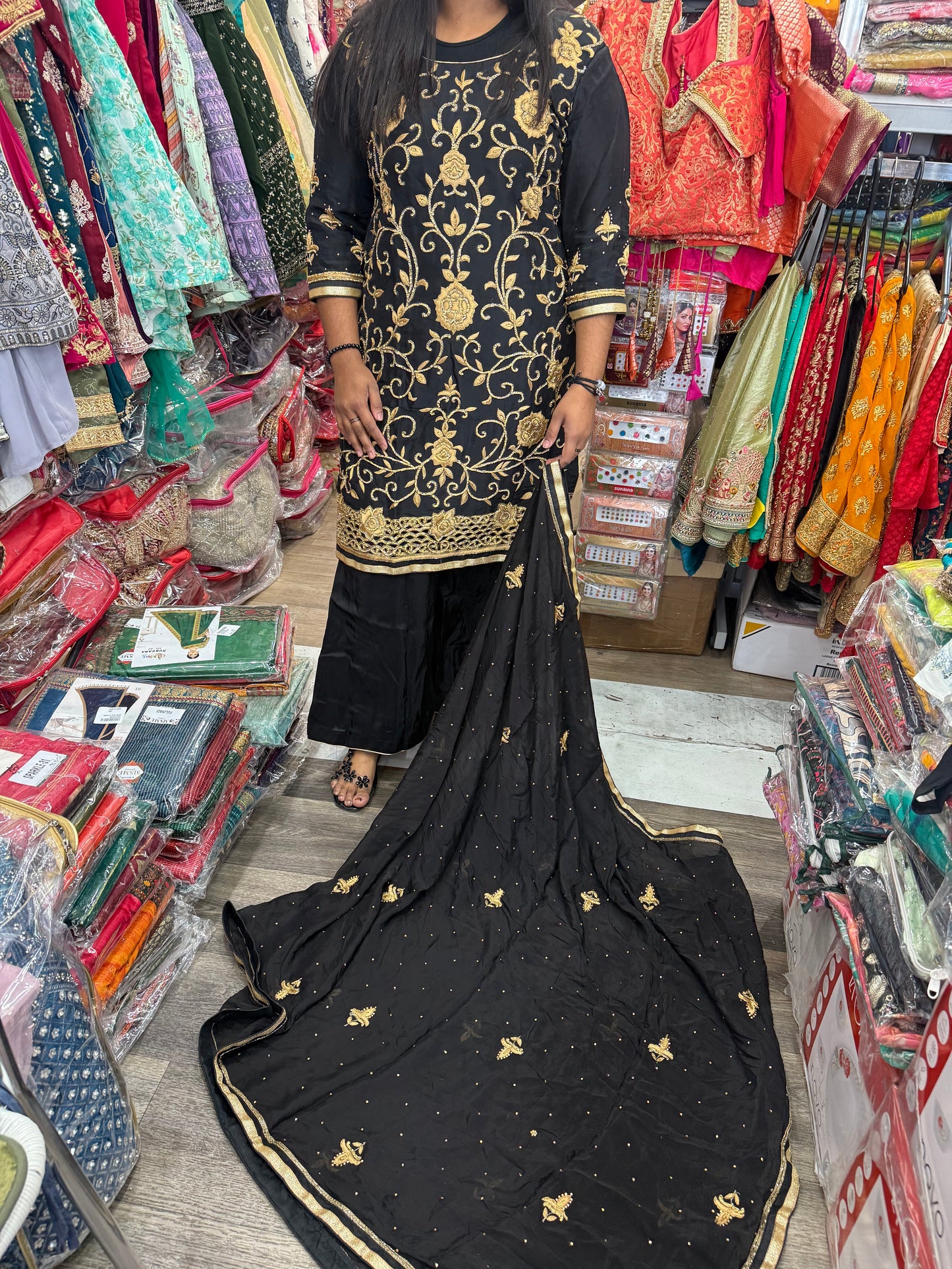 Beautiful designer plazo suit