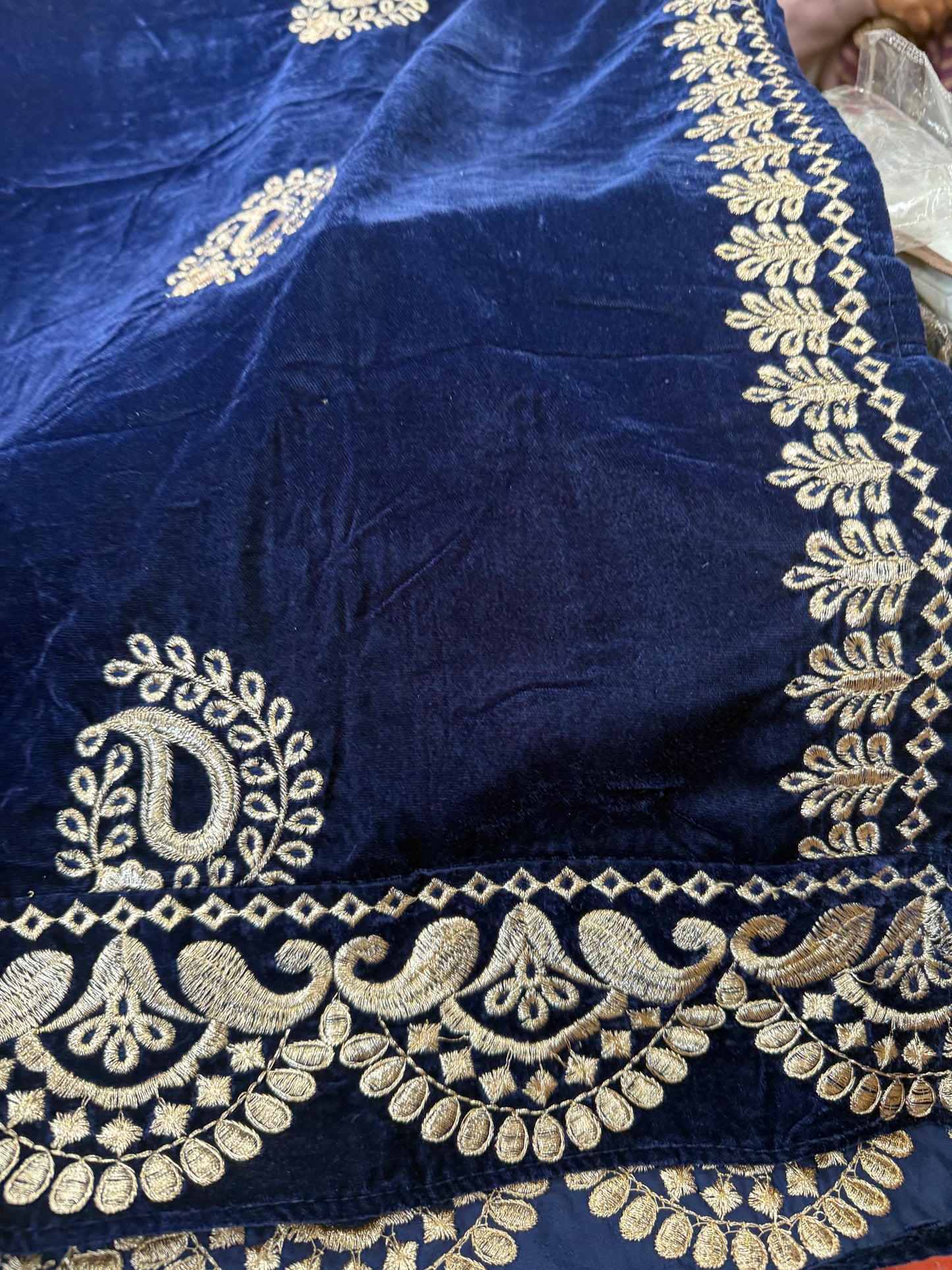 Beautiful designer velvet shawl