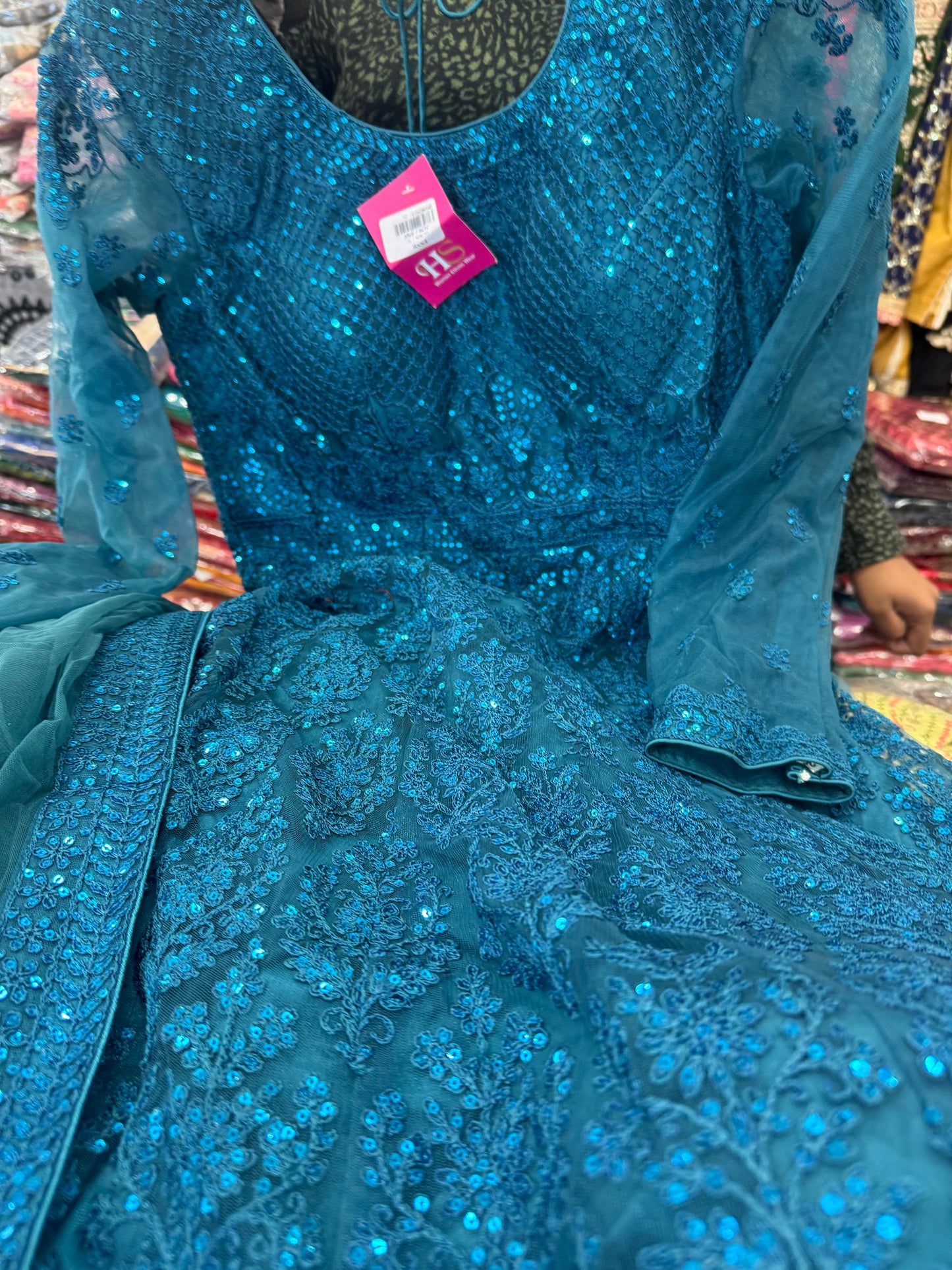 Beautiful designer gown style anarkali suit
